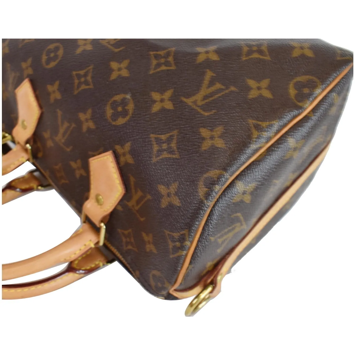 LOUIS VUITTON Speedy 25 Bandouliere Monogram Canvas Shoulder Bag Brown