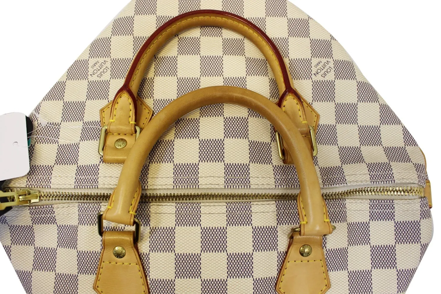 LOUIS VUITTON Speedy 30 Damier Azur  Bandouliere Satchel Bag