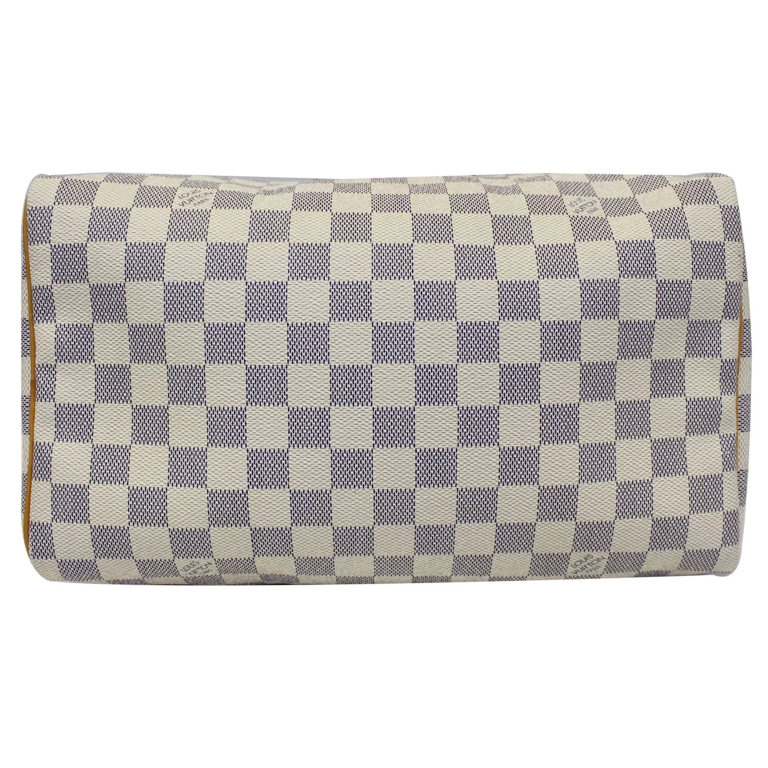 LOUIS VUITTON Speedy 30 Damier Azur Satchel Handbag White