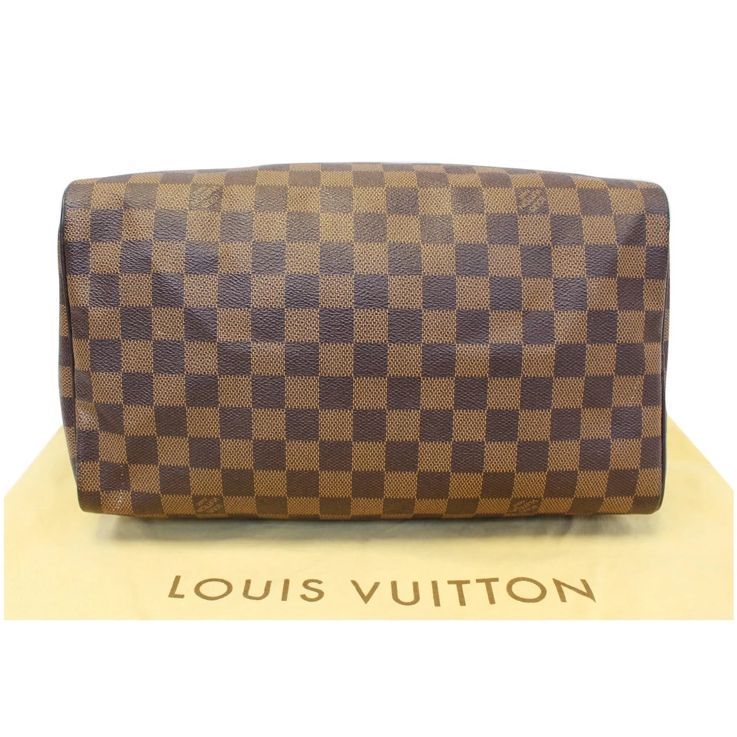 Louis Vuitton Speedy 30 Damier Ebene Satchel Bag Brown