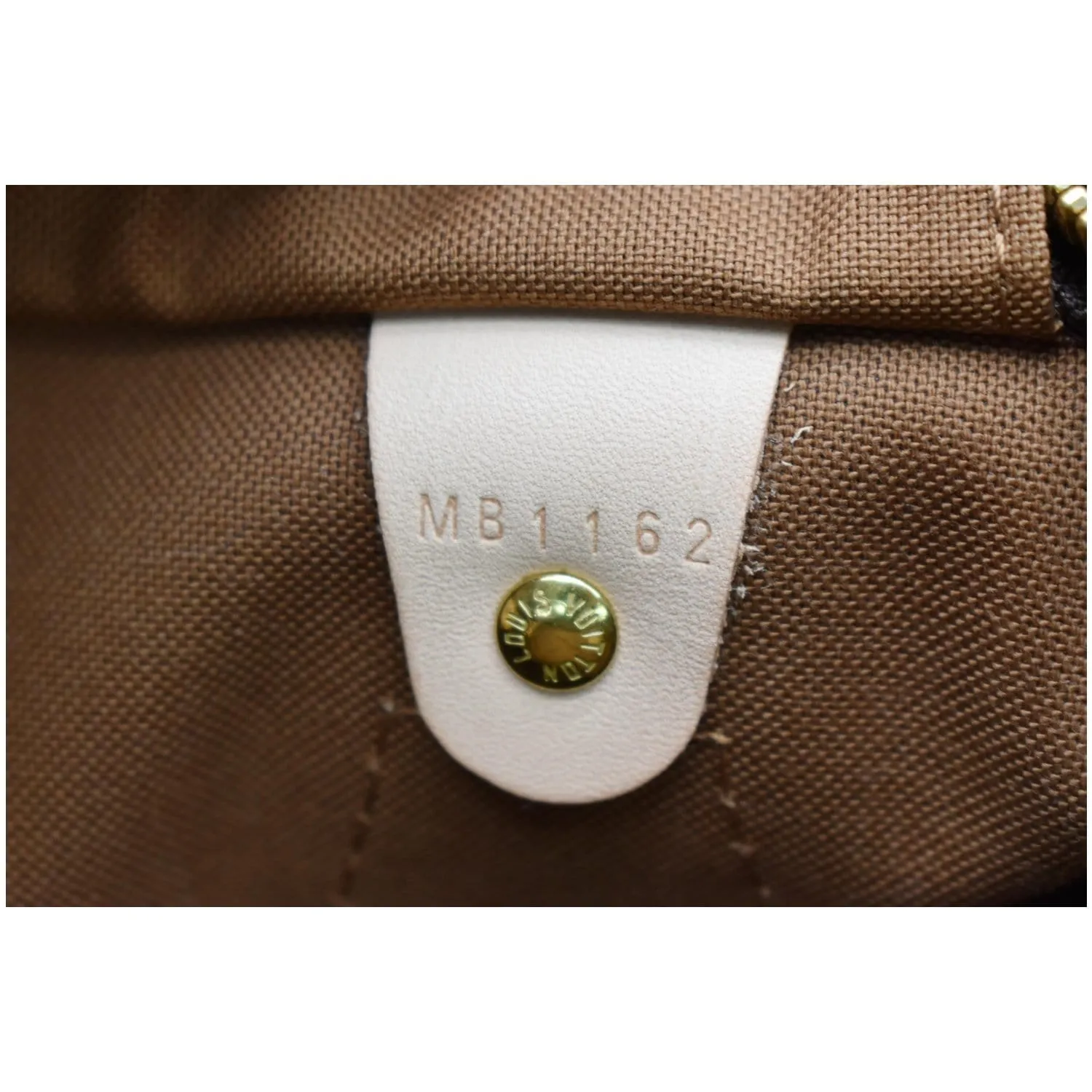 LOUIS VUITTON Speedy 30 Monogram Canvas Satchel Bag Brown