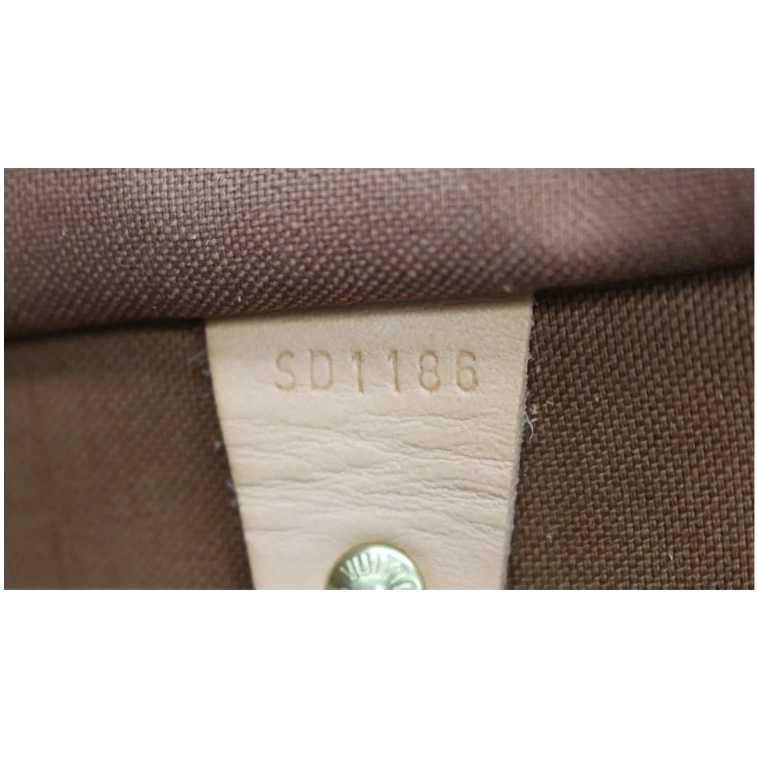 LOUIS VUITTON Speedy 35 Bandouliere Monogram Canvas Satchel Bag Brown