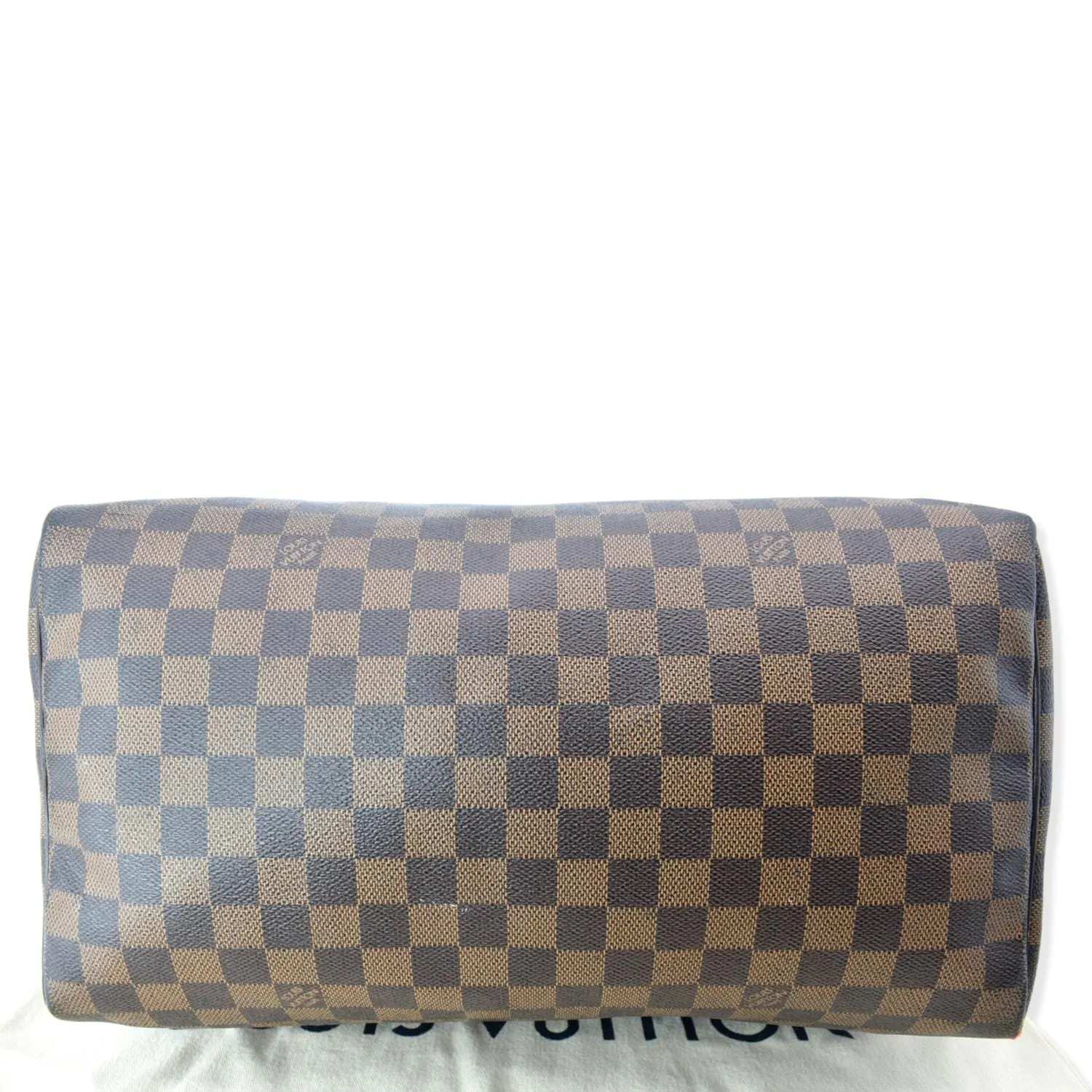 LOUIS VUITTON  Speedy 35 Damier Ebene Satchel Bag Brown