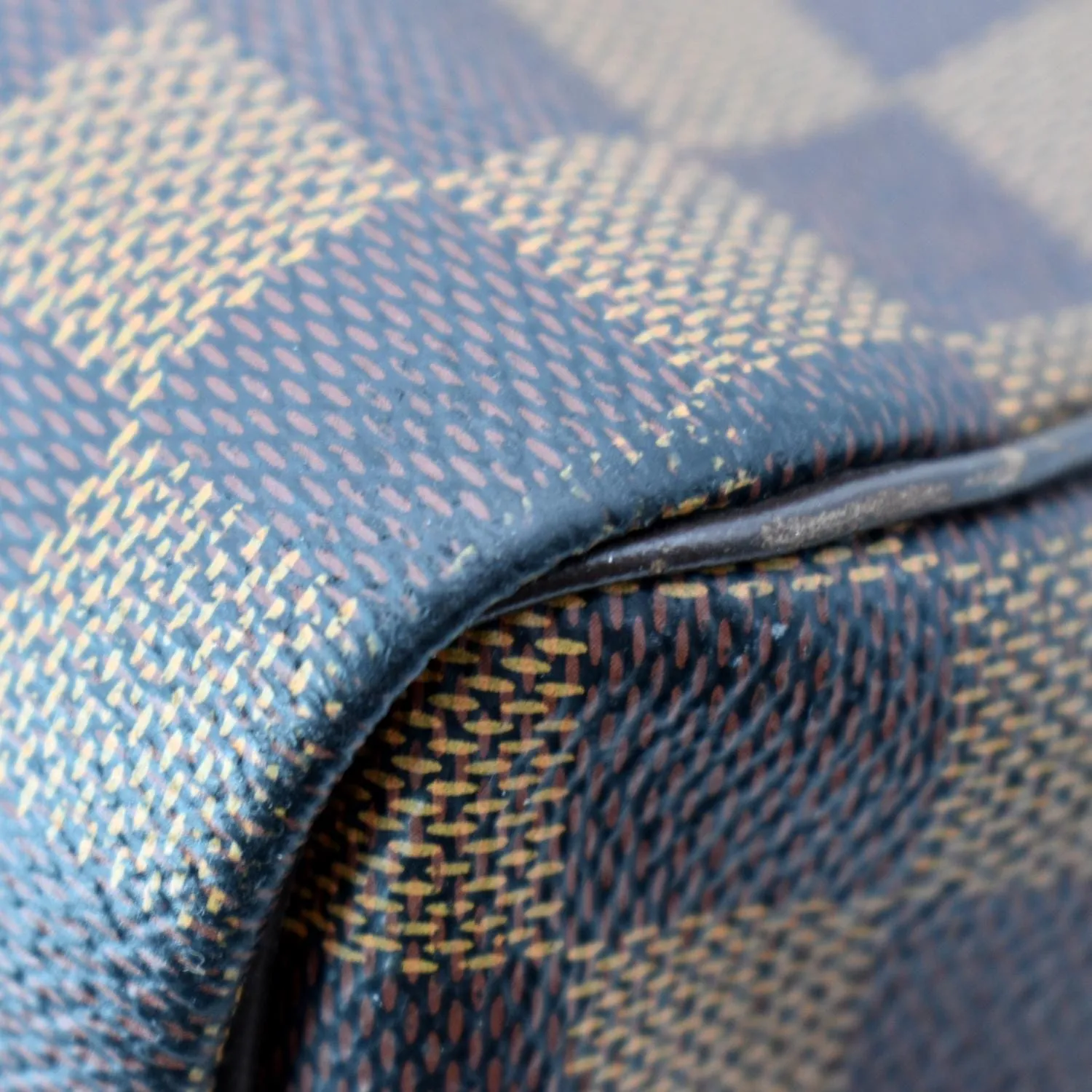 LOUIS VUITTON  Speedy 35 Damier Ebene Satchel Bag Brown