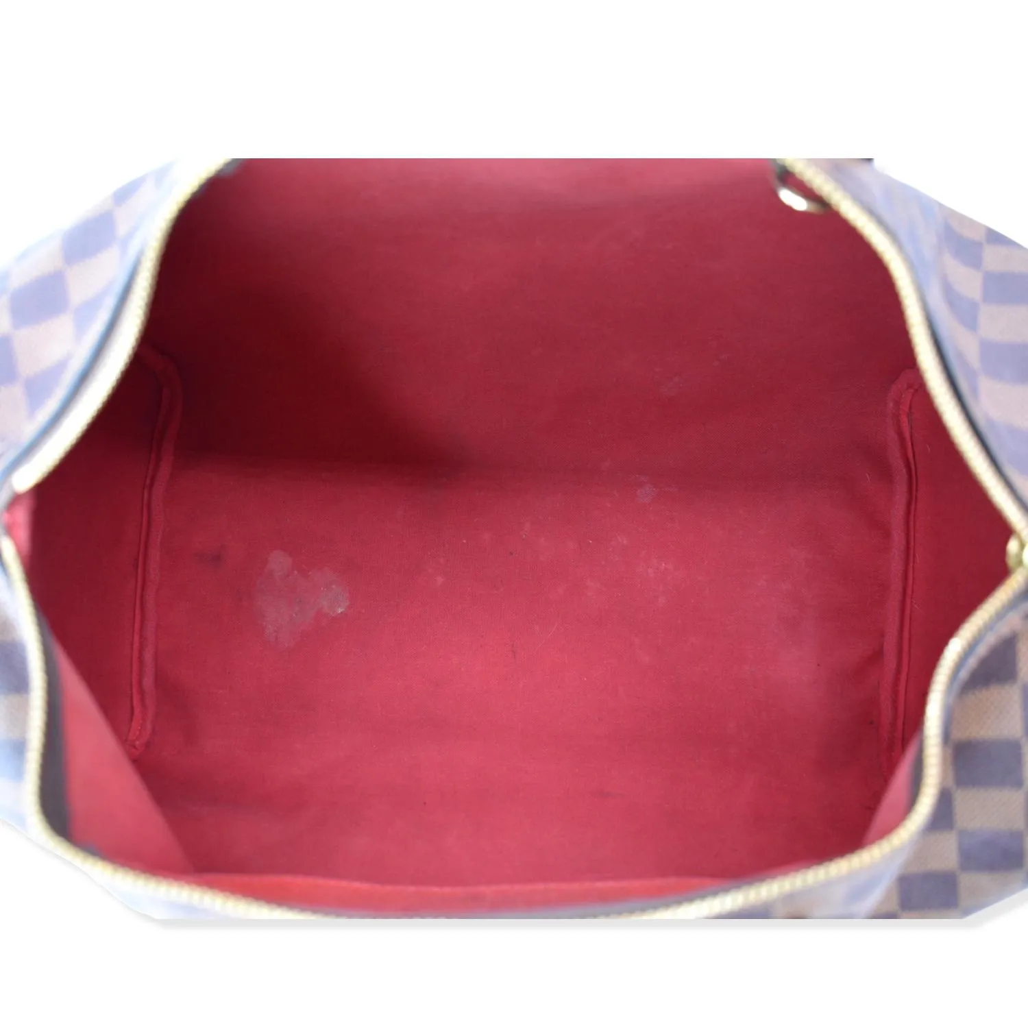 LOUIS VUITTON  Speedy 35 Damier Ebene Satchel Bag Brown