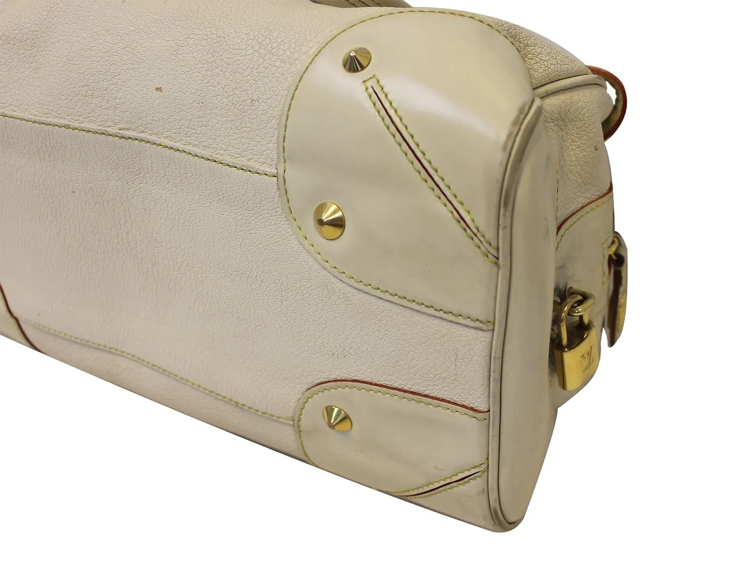 LOUIS VUITTON Suhali Le Radieux White Leather Satchel Bag - Last Call