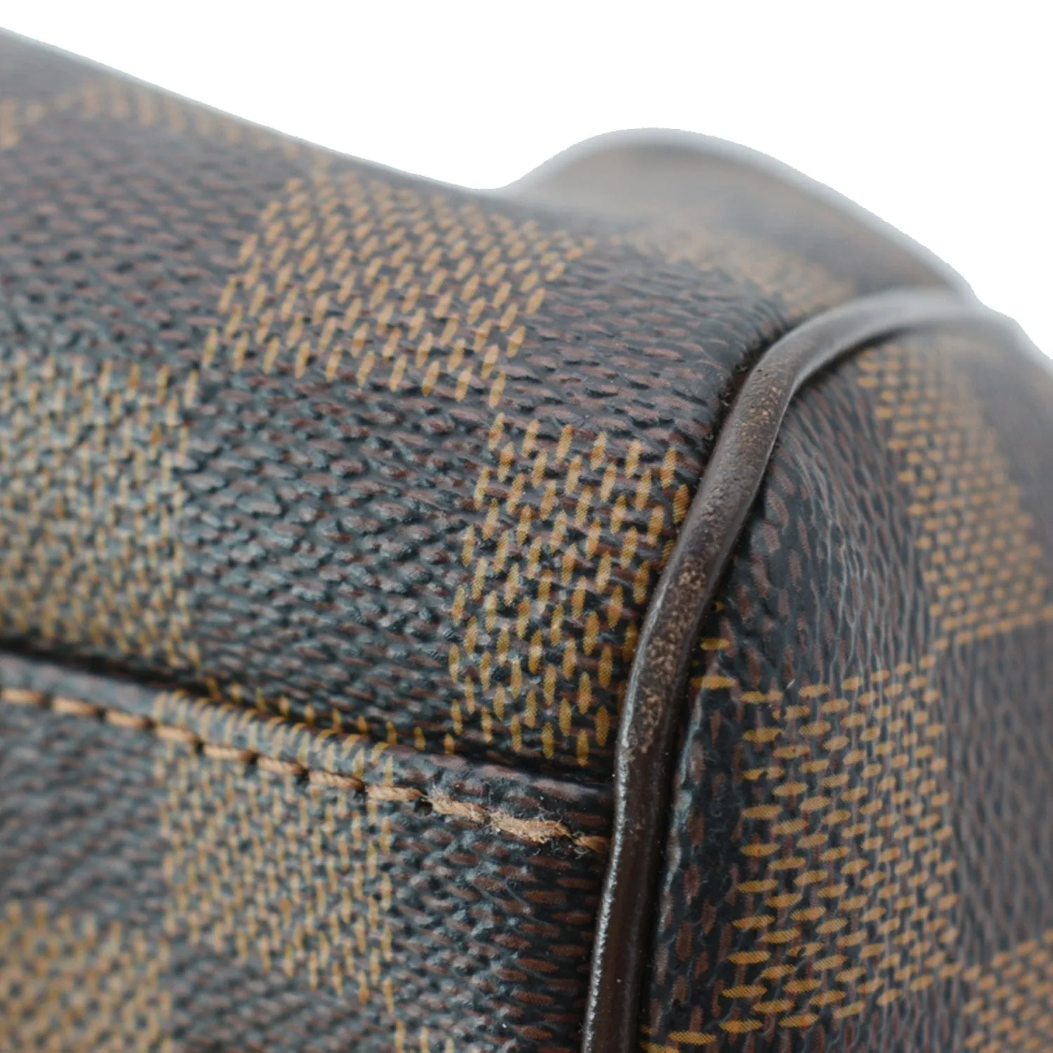LOUIS VUITTON Trevi PM Damier Ebene Satchel Bag Brown - New Year Deals