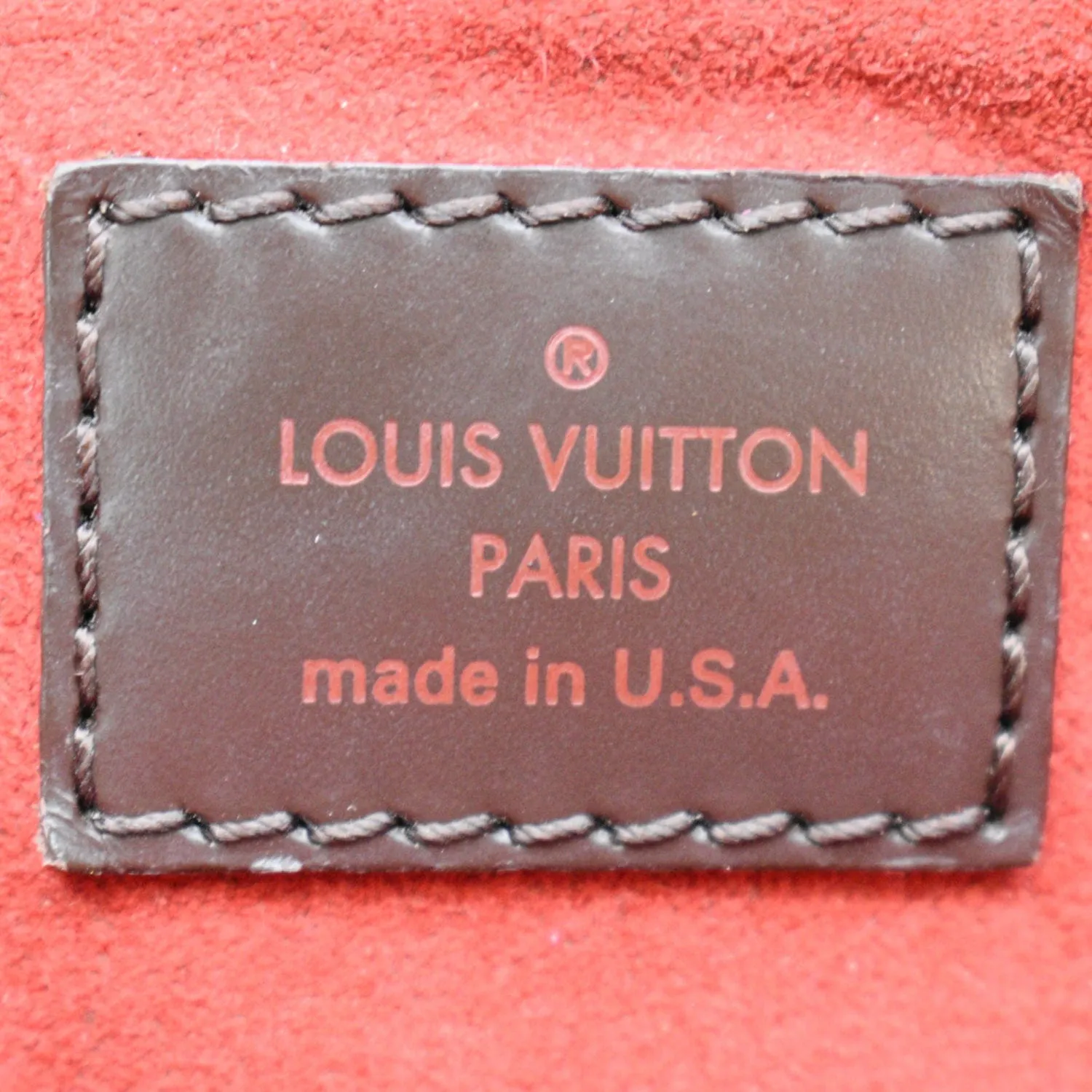 LOUIS VUITTON Trevi PM Damier Ebene Satchel Bag Brown - New Year Deals