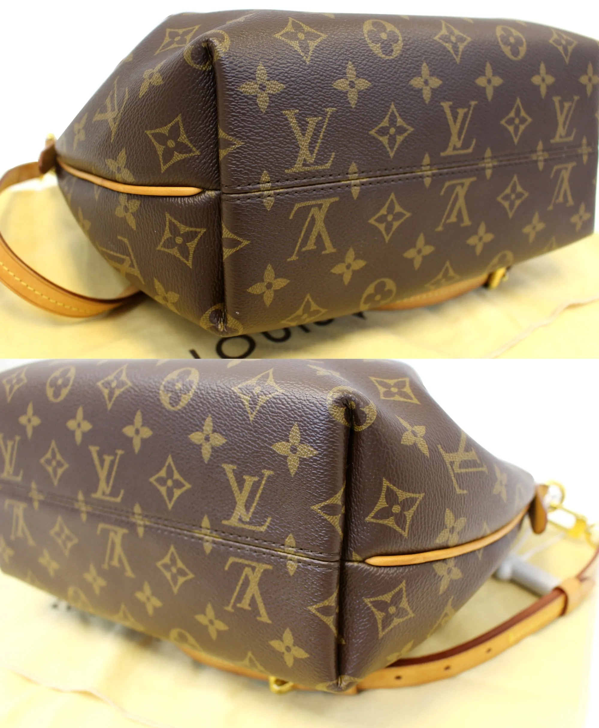 LOUIS VUITTON Turenne PM Monogram Canvas Shoulder Bag Brown