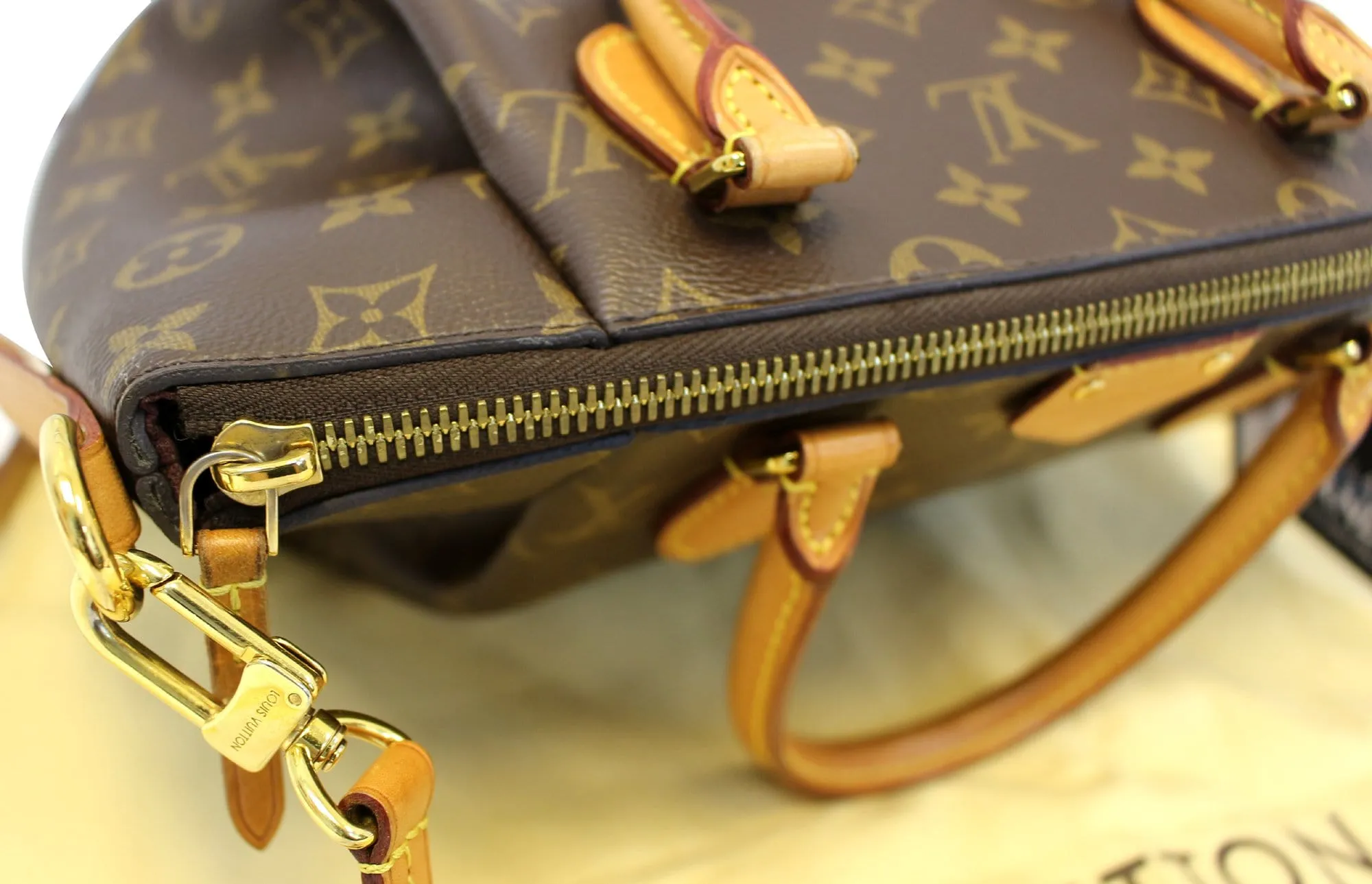 LOUIS VUITTON Turenne PM Monogram Canvas Shoulder Bag Brown