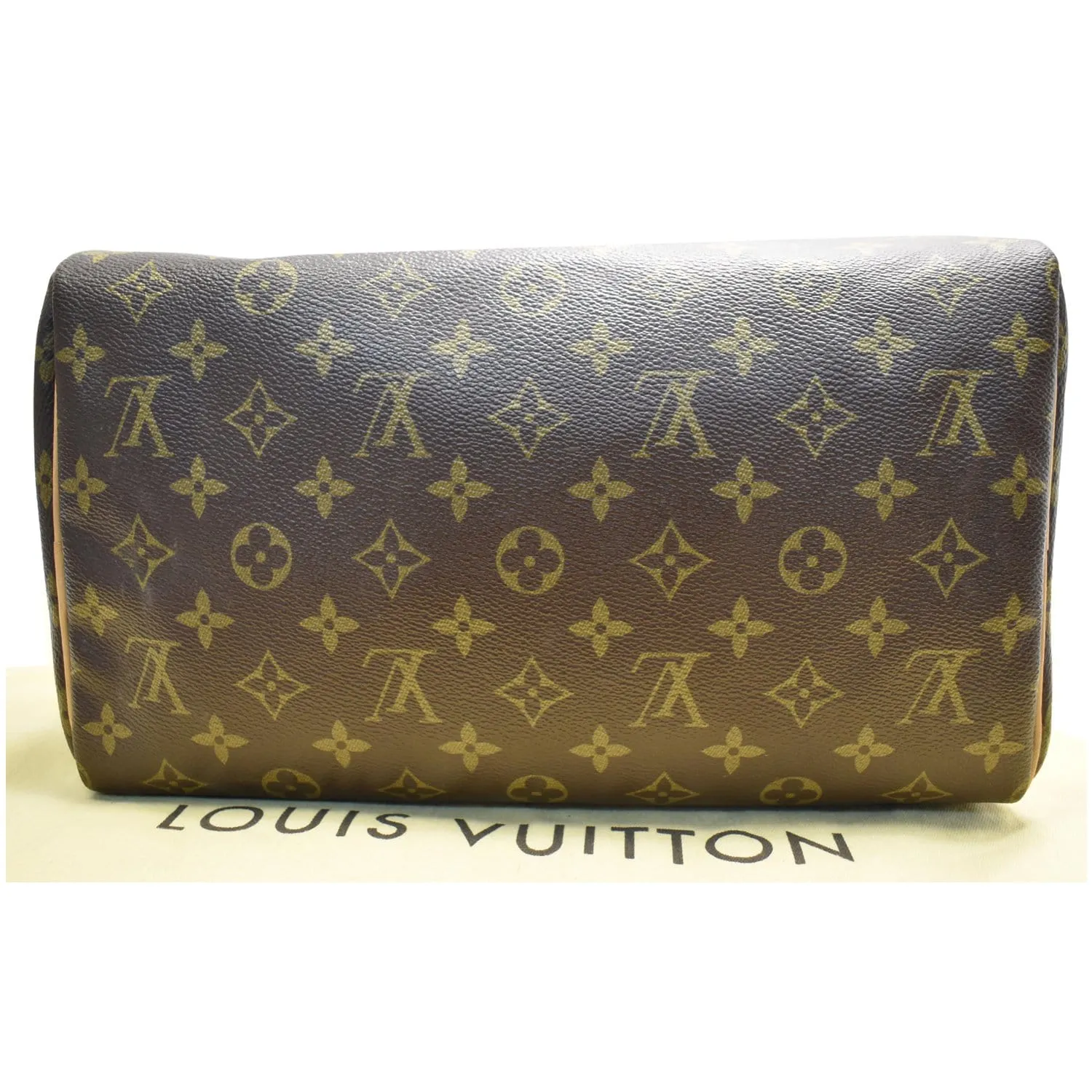 LOUIS VUITTON V Speedy 30 Grenade Monogram Satchel Bag Brown
