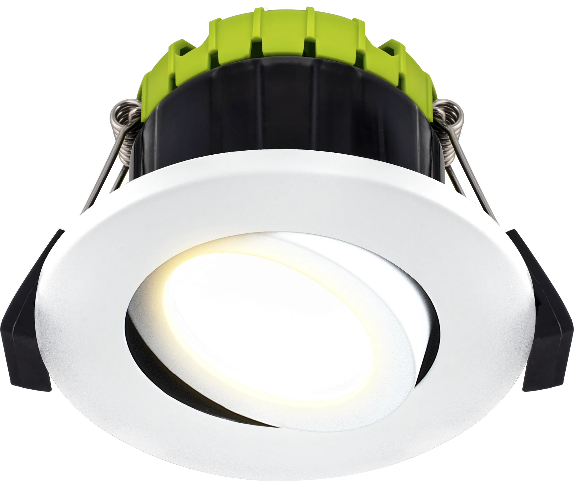 Luceco EFCA60W30 FType Compact Adjustable 6W Dimmable Warm White 3000K IP20 Fire Rated Downlight - White