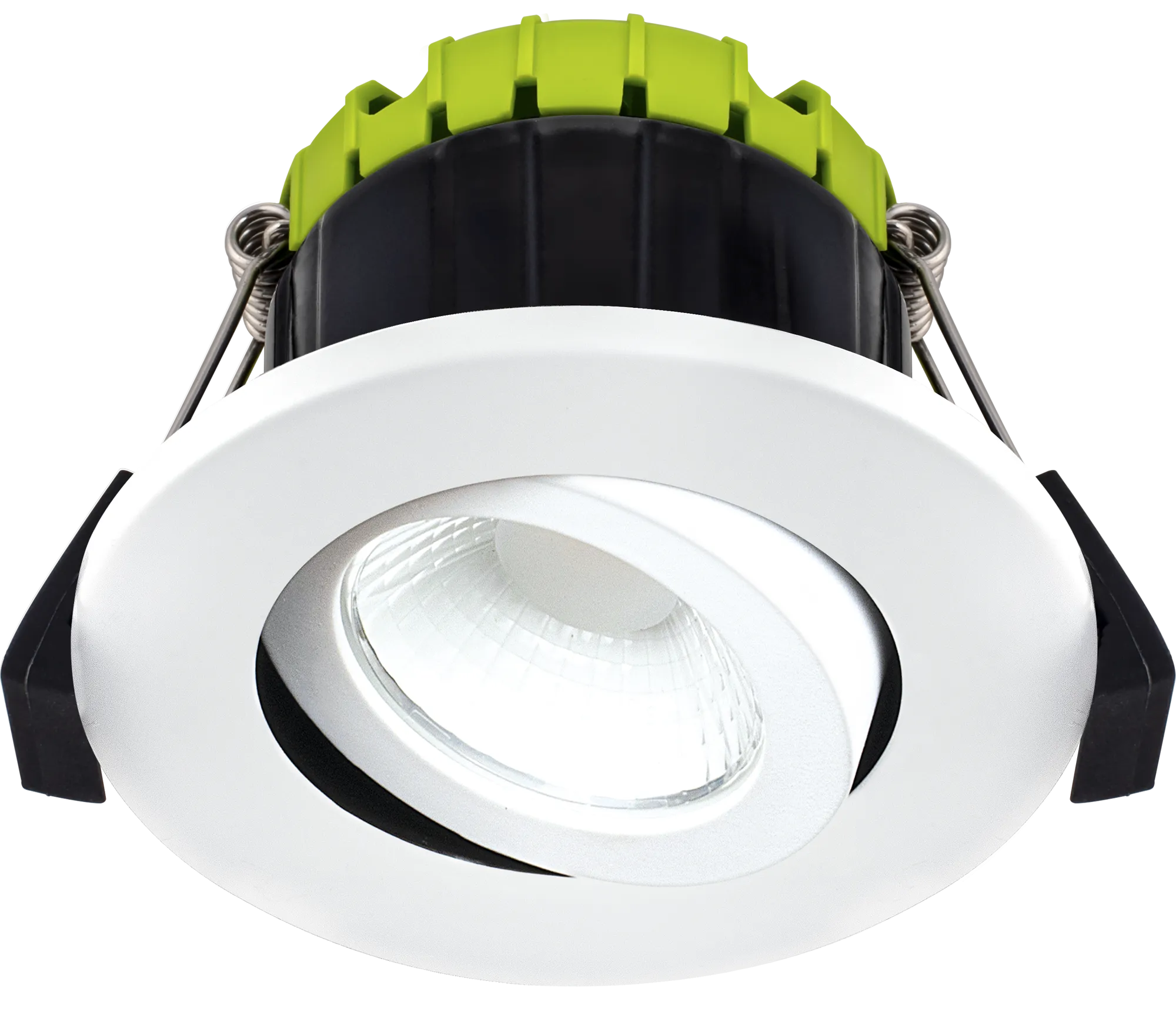 Luceco EFCA60W30 FType Compact Adjustable 6W Dimmable Warm White 3000K IP20 Fire Rated Downlight - White