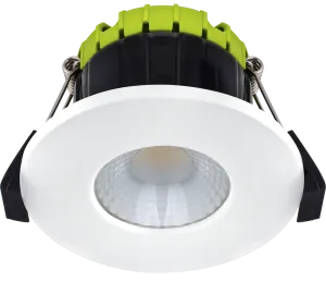 Luceco EFCF40W30 FType Fixed 4W Dimmable Warm White 3000K IP65 Fire Rated LED Downlight - White