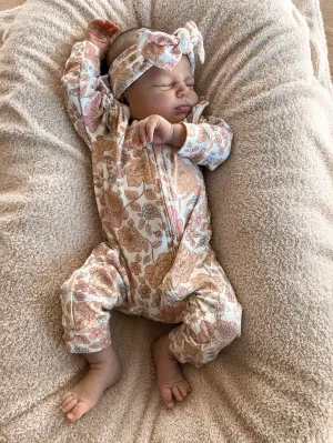 Luna   Luca Floral Jumpsuit   Bow