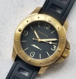 Maranez Rawai 45 Brass Watch  Black