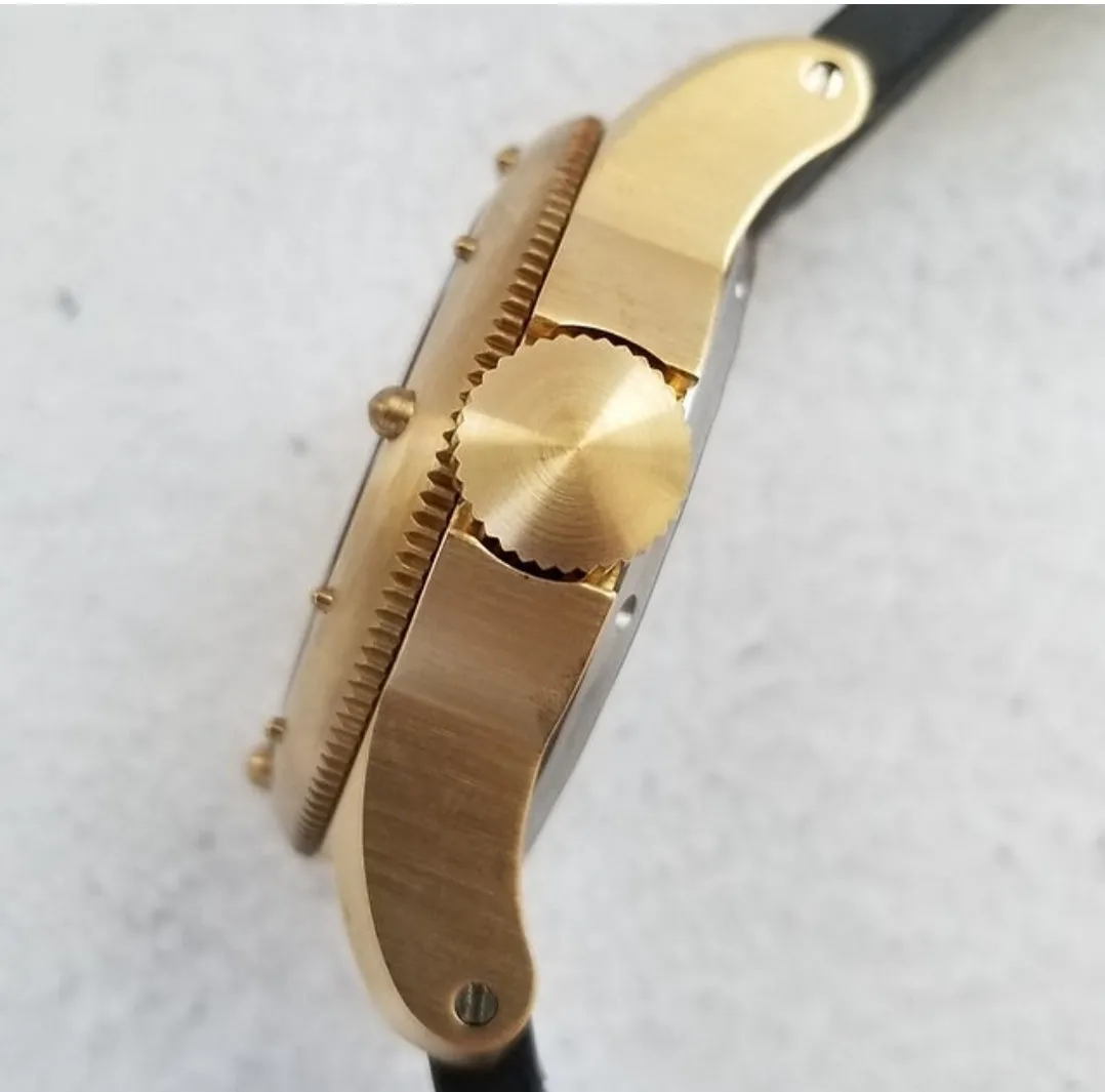 Maranez Rawai 45 Brass Watch Turquoise