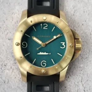 Maranez Rawai Brass Watch Teal