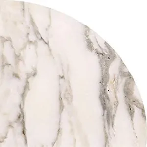 Marbletiledirect Calacatta Verde Polished White Marble 9 x 9 x 3/4-inch Corner Shelves