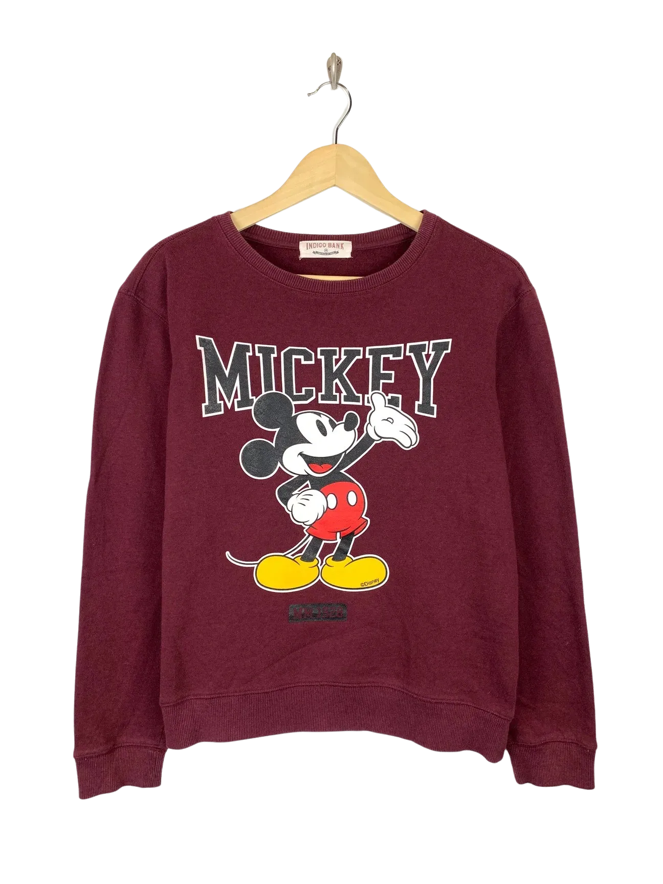 Maroon Mickey Mouse Crewneck (XS-S)