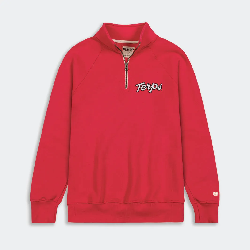 Maryland Terrapins "Terps" Script Quarter Zip