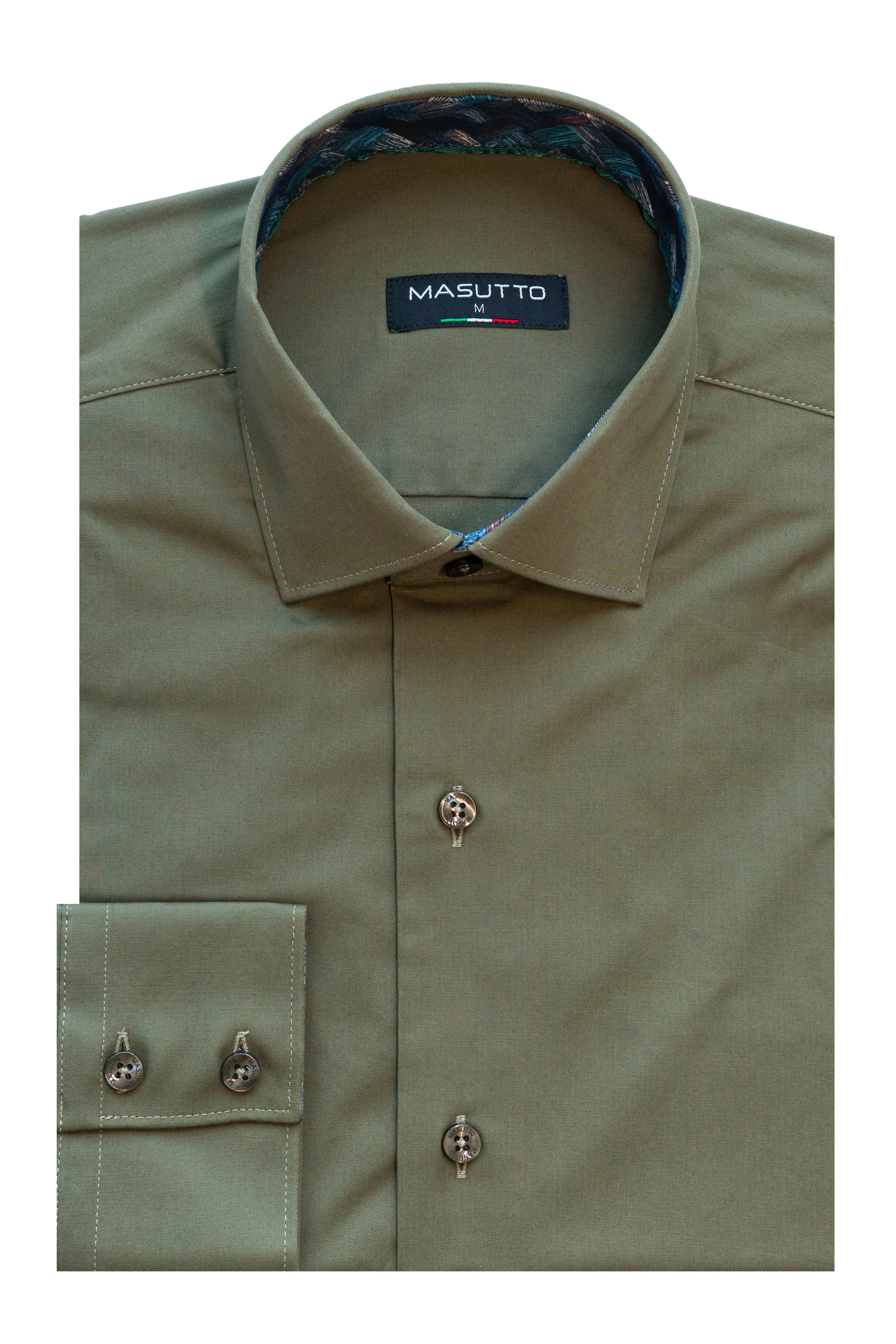 MASUTTO RICARDO/09 LONG SLEEVE BUTTON DOWN SHIRT