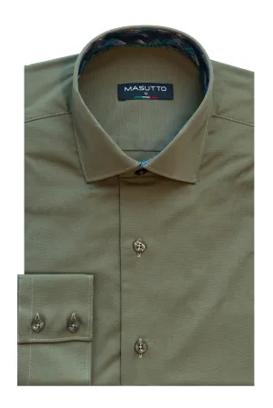 MASUTTO RICARDO/09 LONG SLEEVE BUTTON DOWN SHIRT
