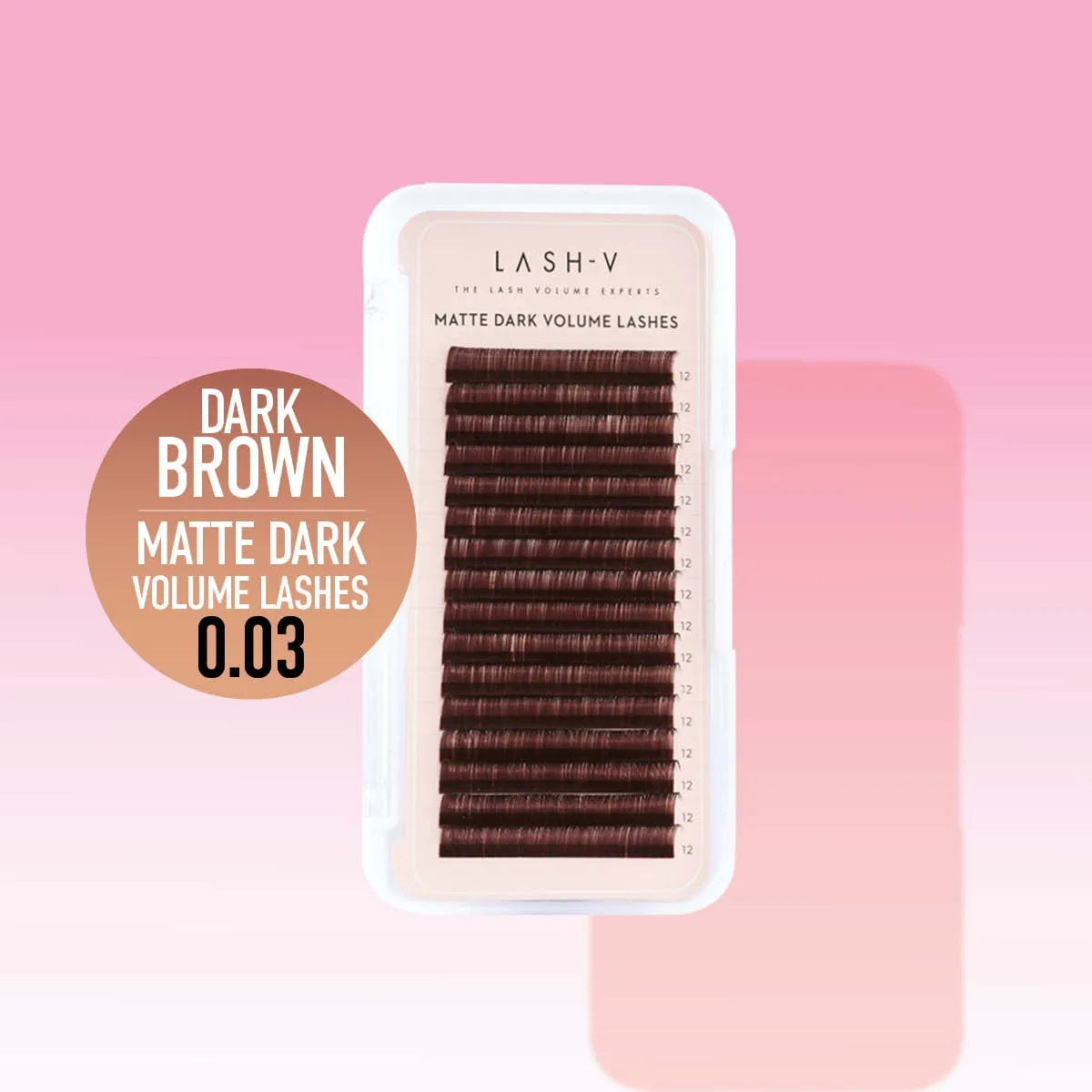 Matte Dark Volume - Dark Brown Lashes - 0.03