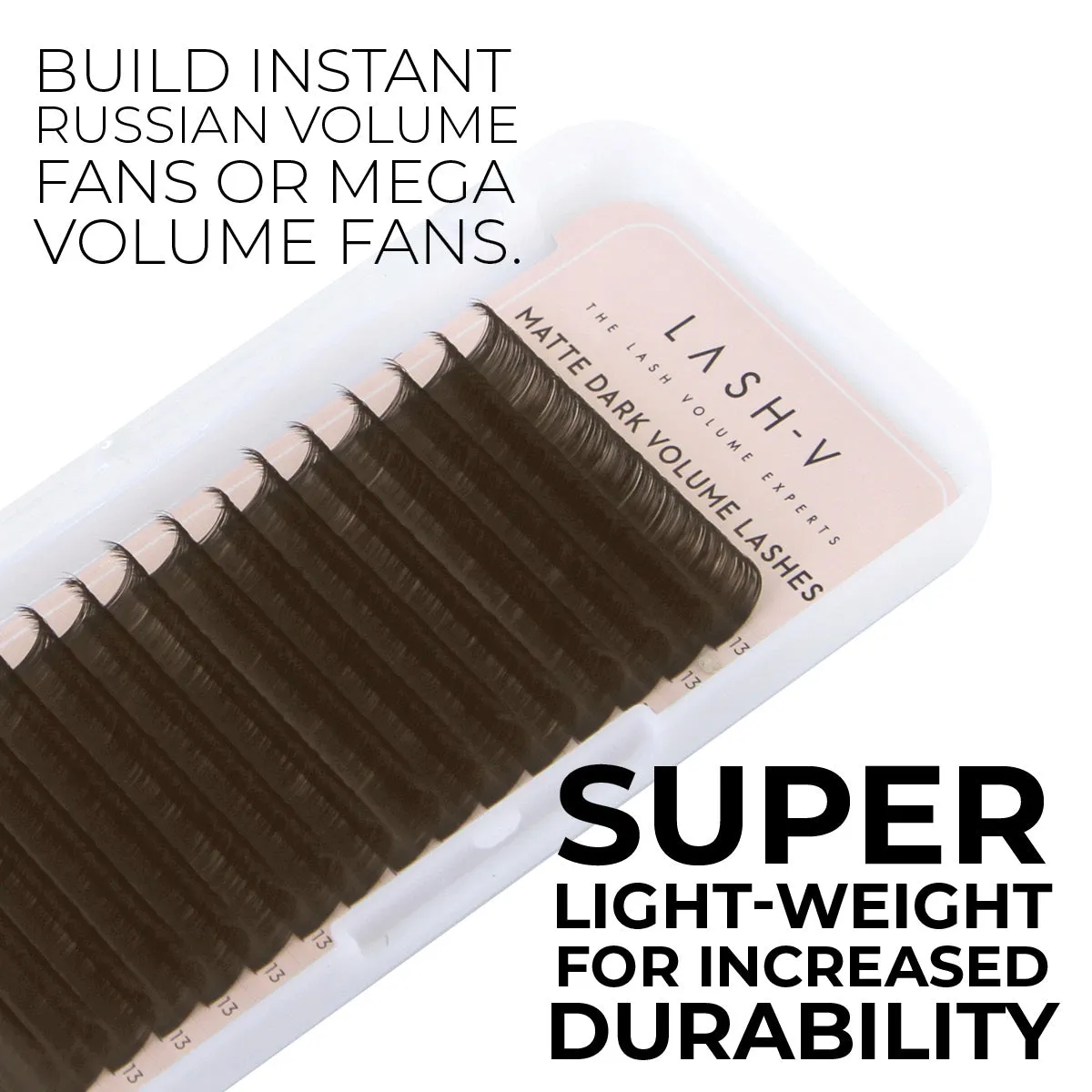Matte Dark Volume - Dark Brown Lashes - 0.03