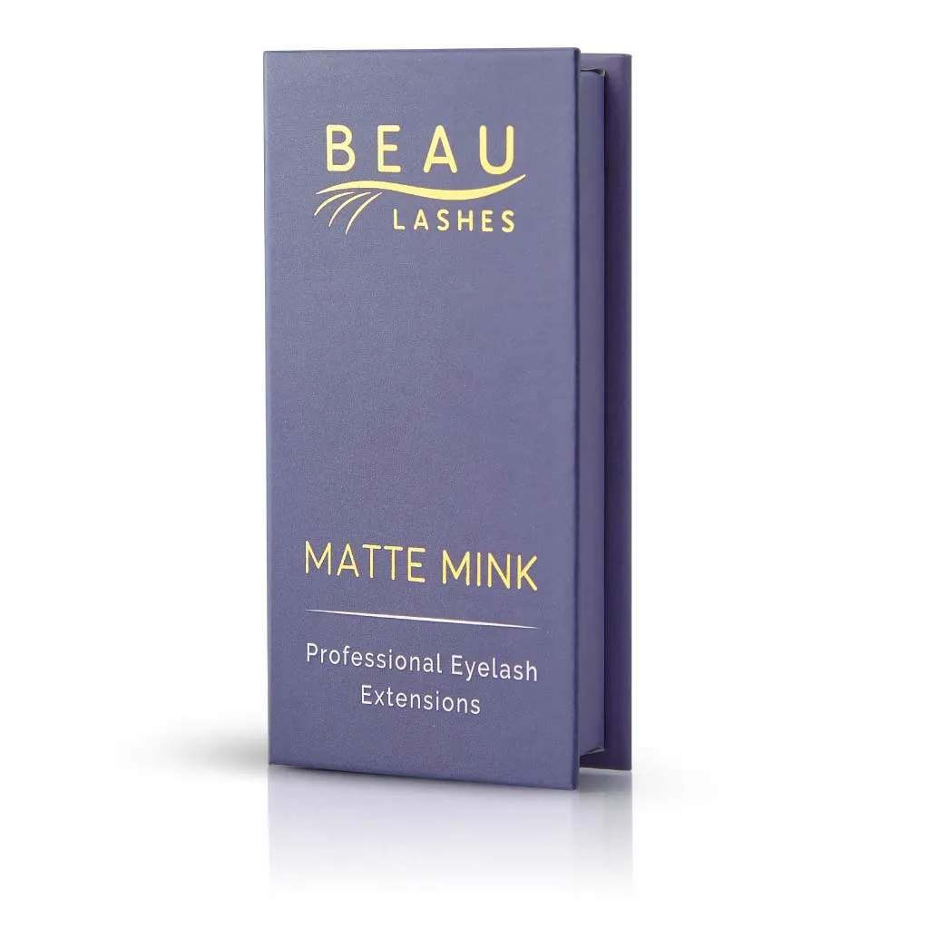 Matte Mink Eyelash Extensions - D Curl