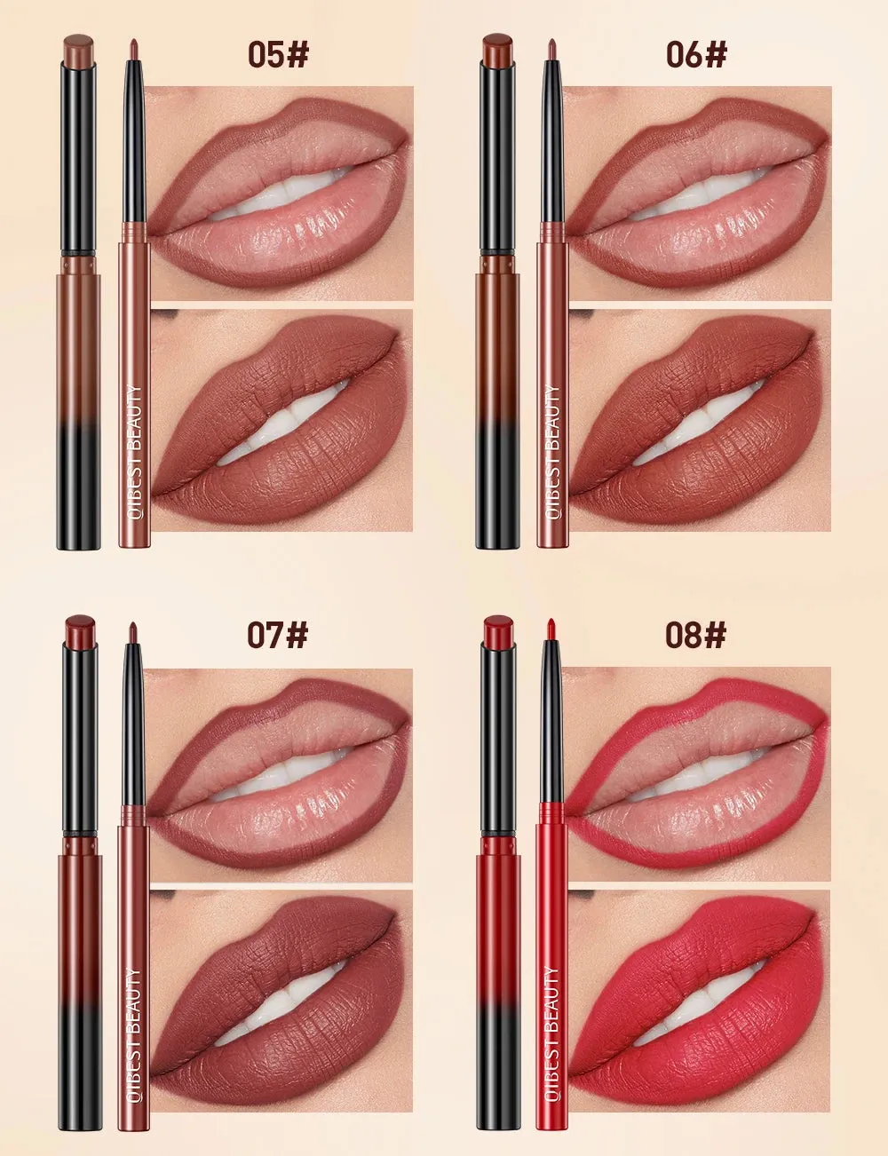 Matte Velvet Lip Liner Pencil