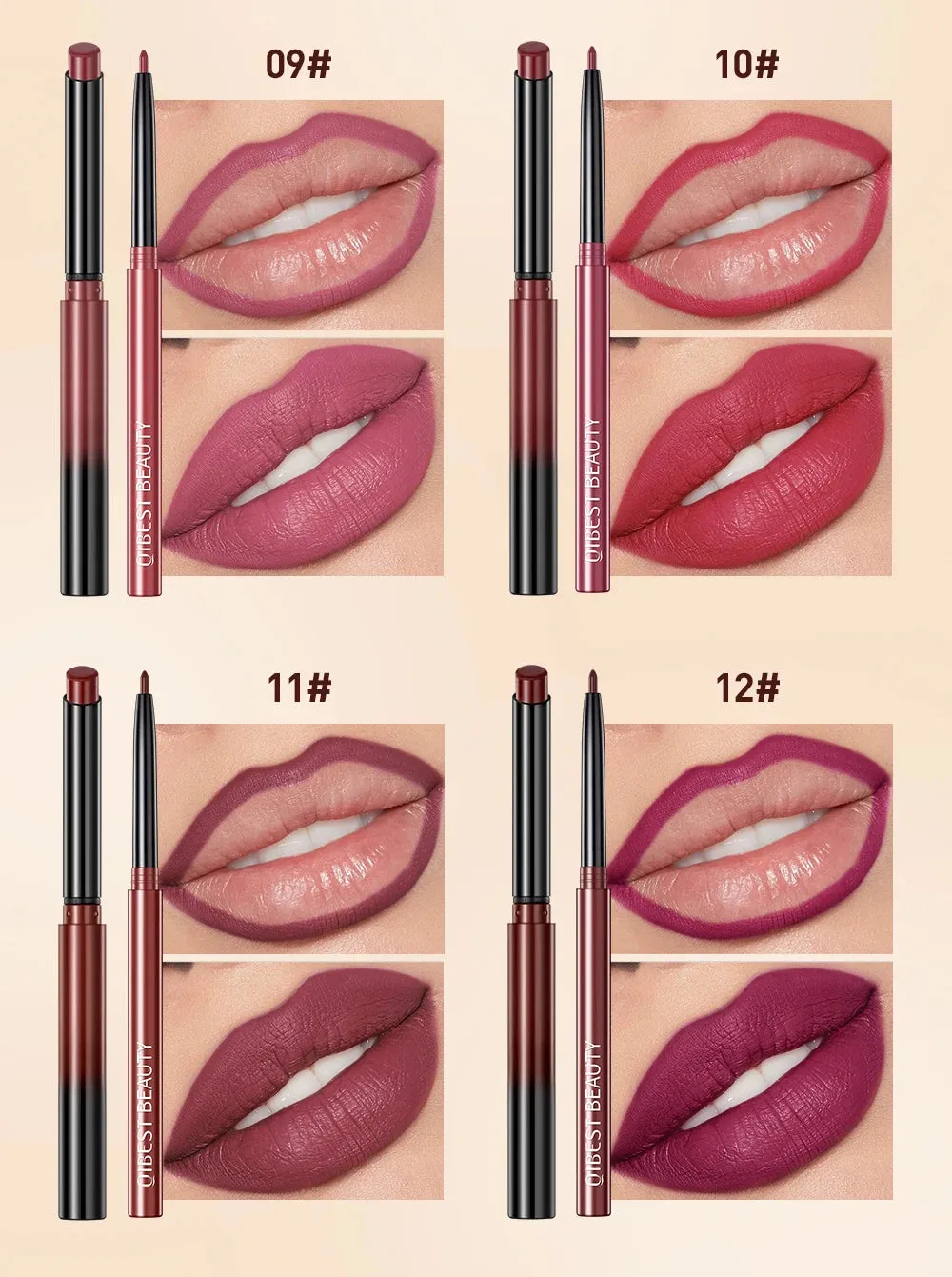 Matte Velvet Lip Liner Pencil
