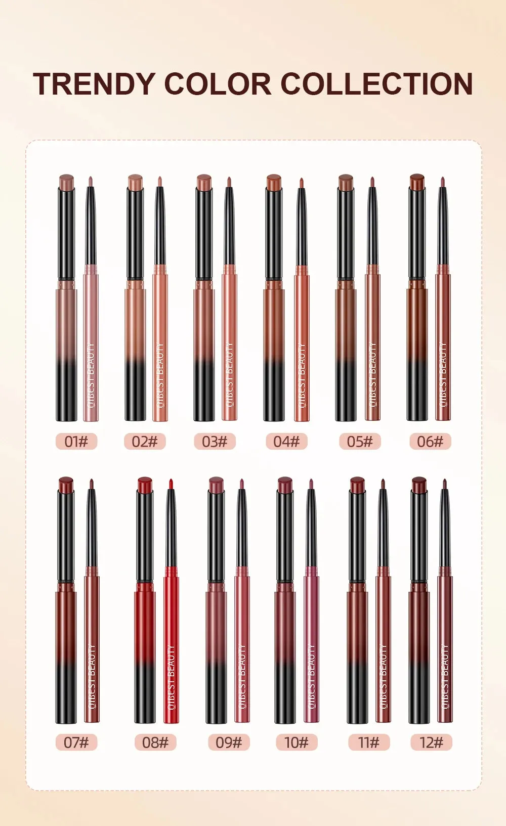 Matte Velvet Lip Liner Pencil