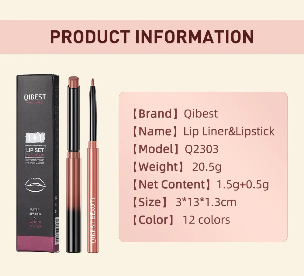Matte Velvet Lip Liner Pencil