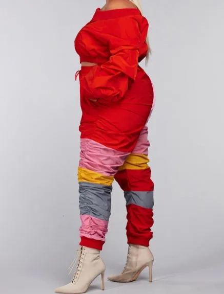 “Maya” Colorblock Tracksuit
