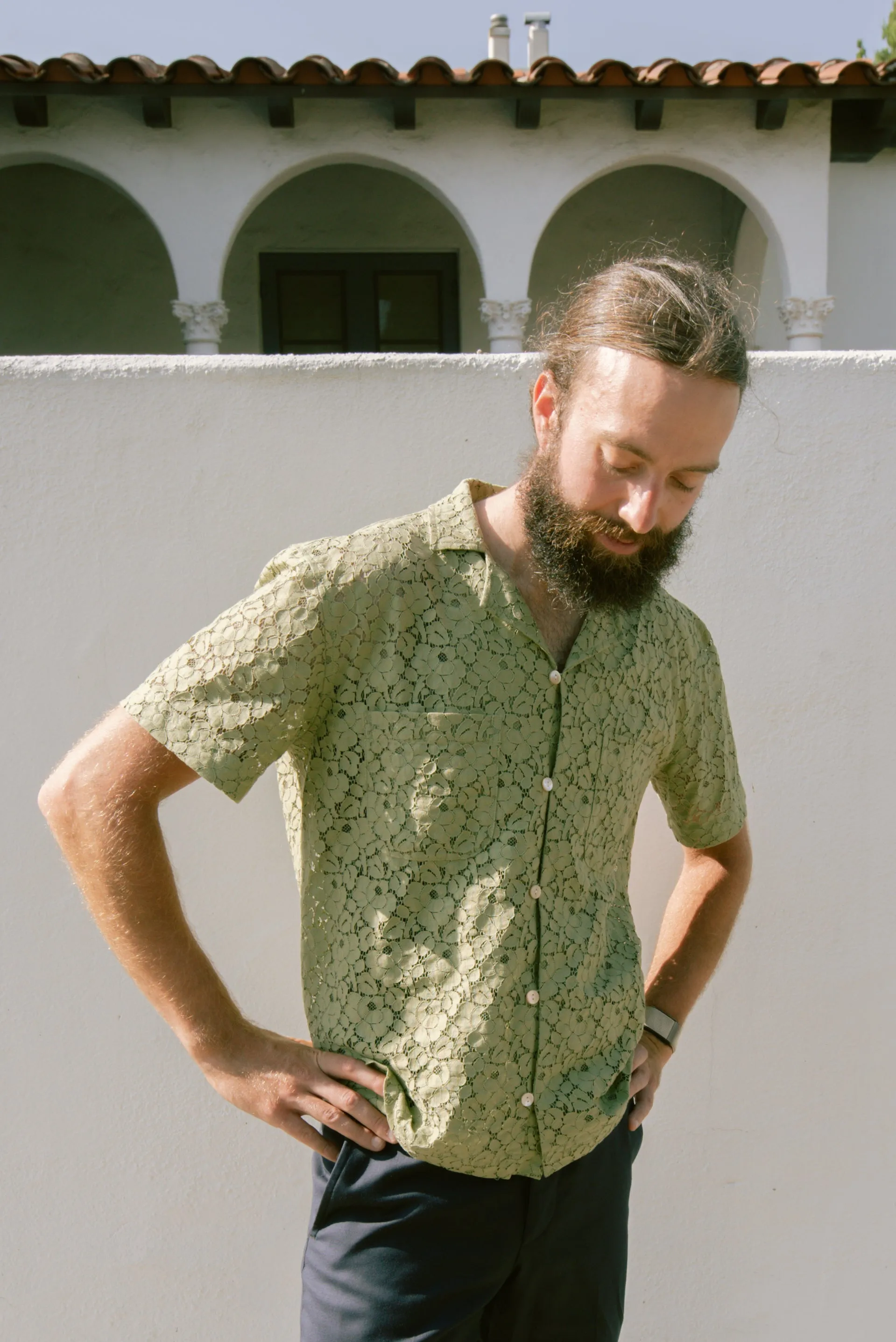 Menswear Matcha Lounge Shirt