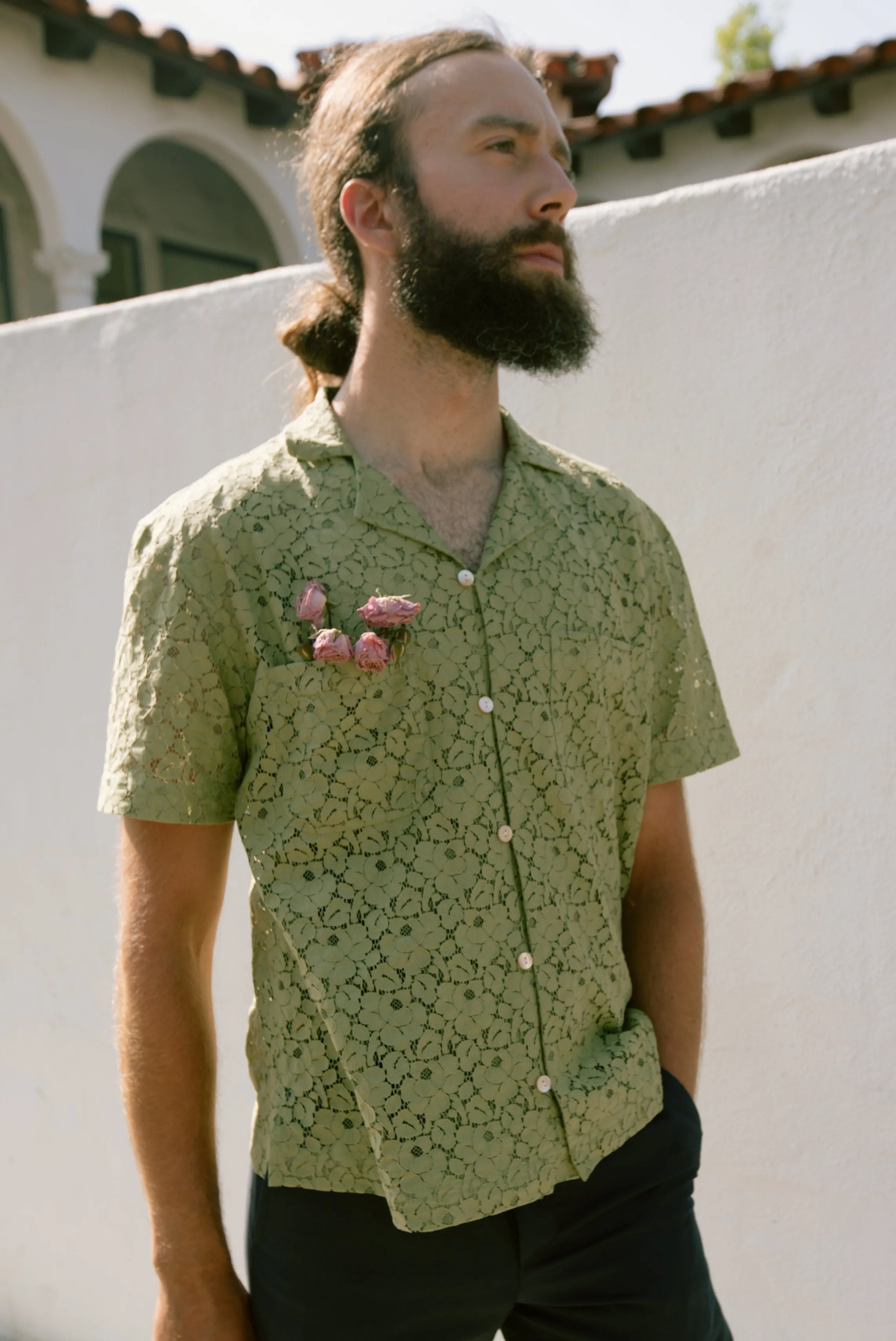 Menswear Matcha Lounge Shirt