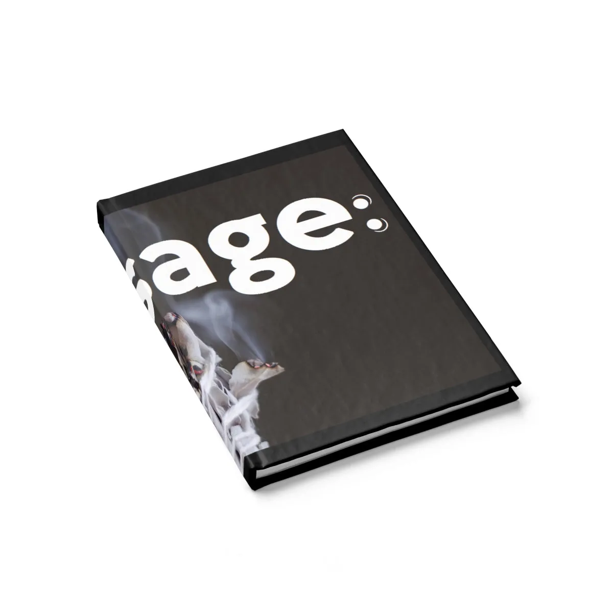 mesSAGE (black) Journal - Ruled Line