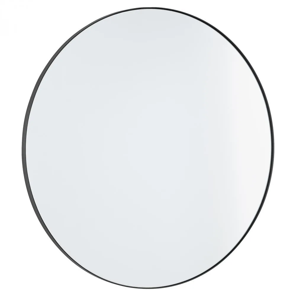 Metal Framed Round Mirror