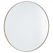 Metal Framed Round Mirror