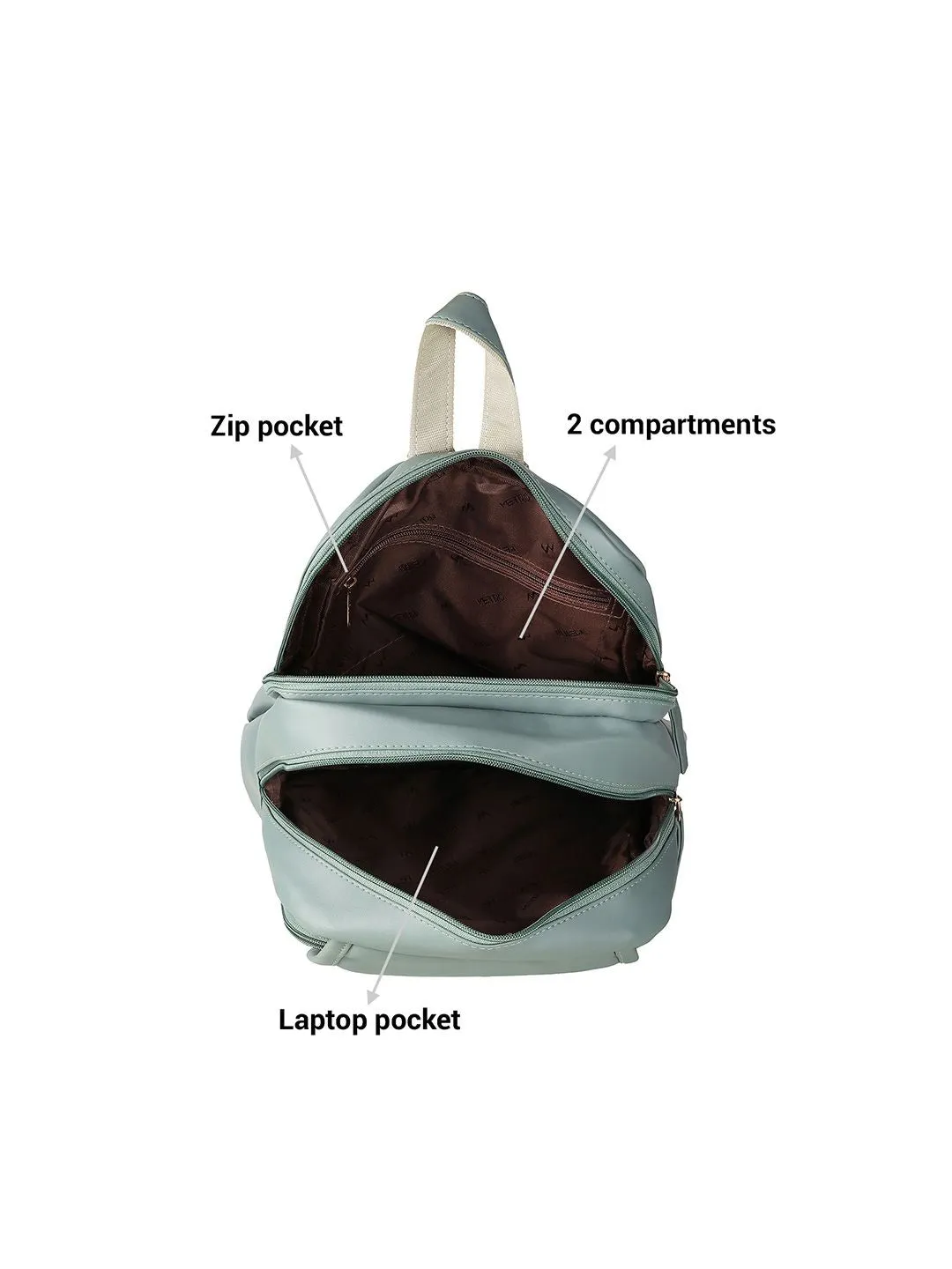 Metro Women Green Backpack
