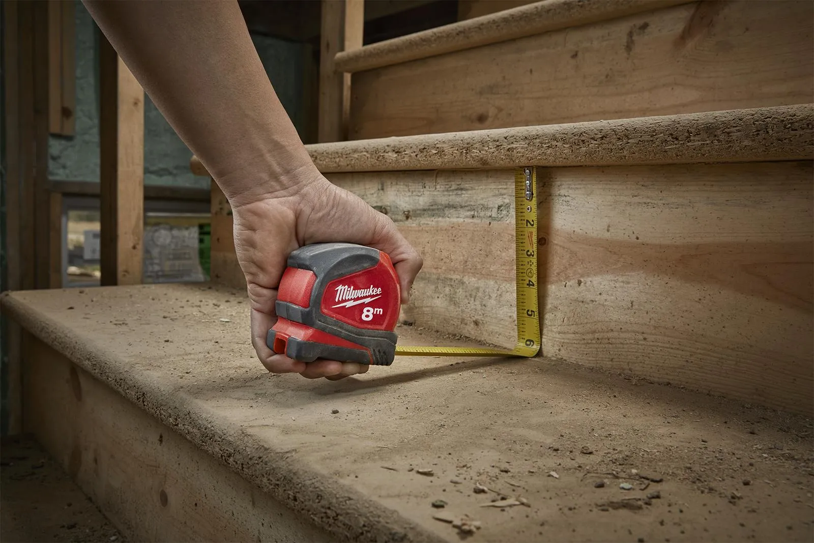 Milwaukee Tape Measure 8m Metric Pro Compact Pocket Tape 25mm Blade Width