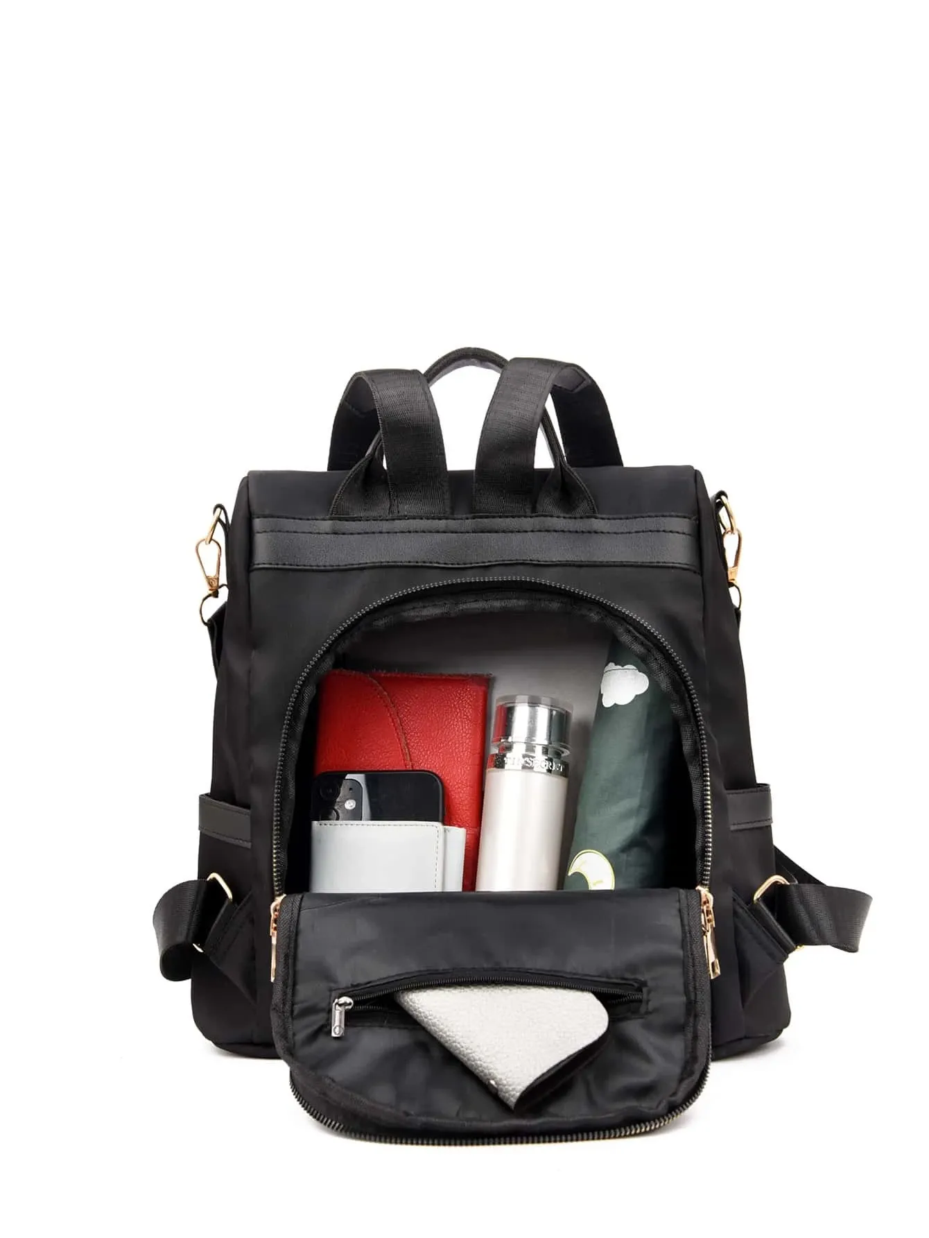 Minimalist Zipper Anti-theft Backpack Bag