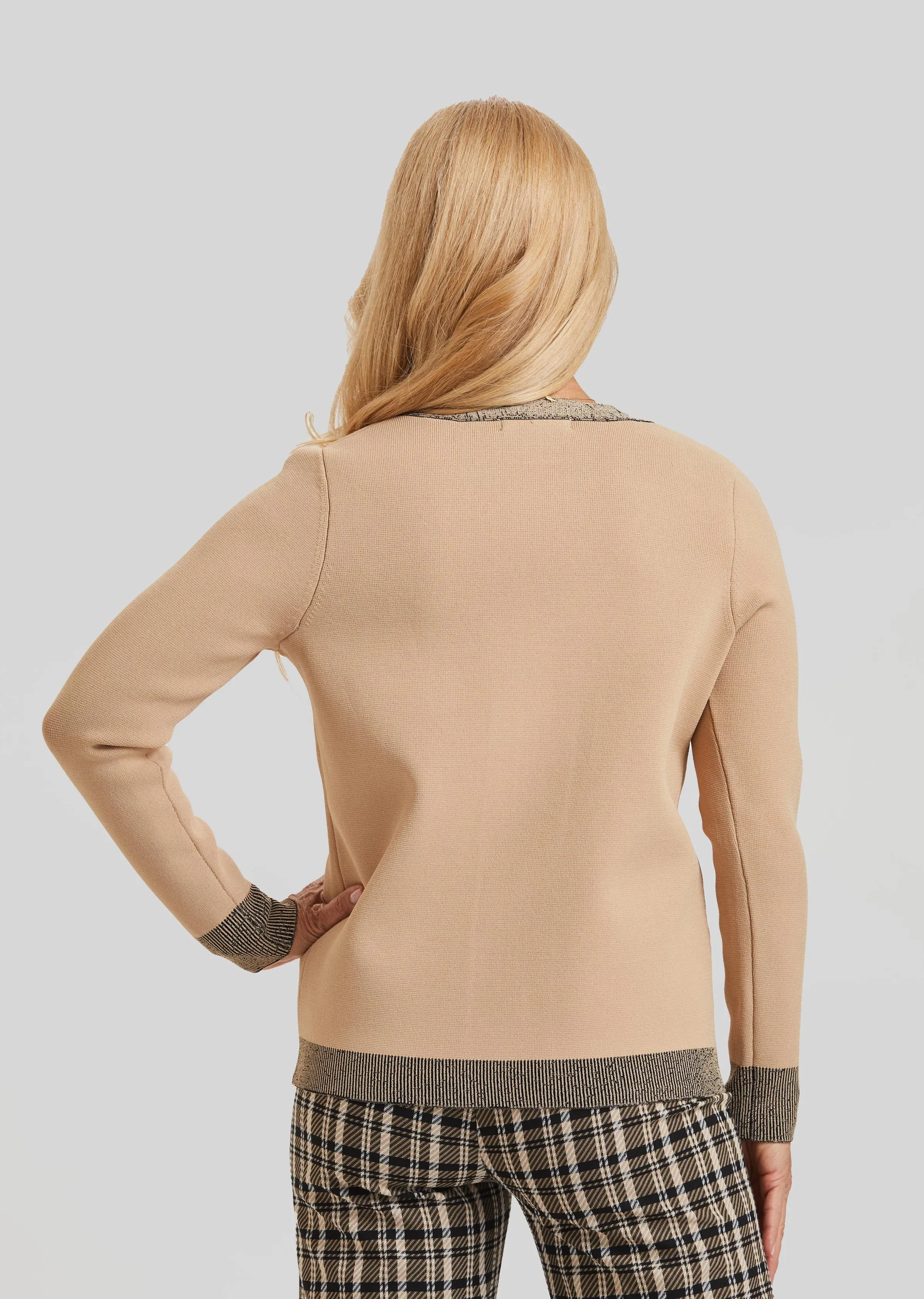 Modern Art Zip Cardigan- FINAL SALE