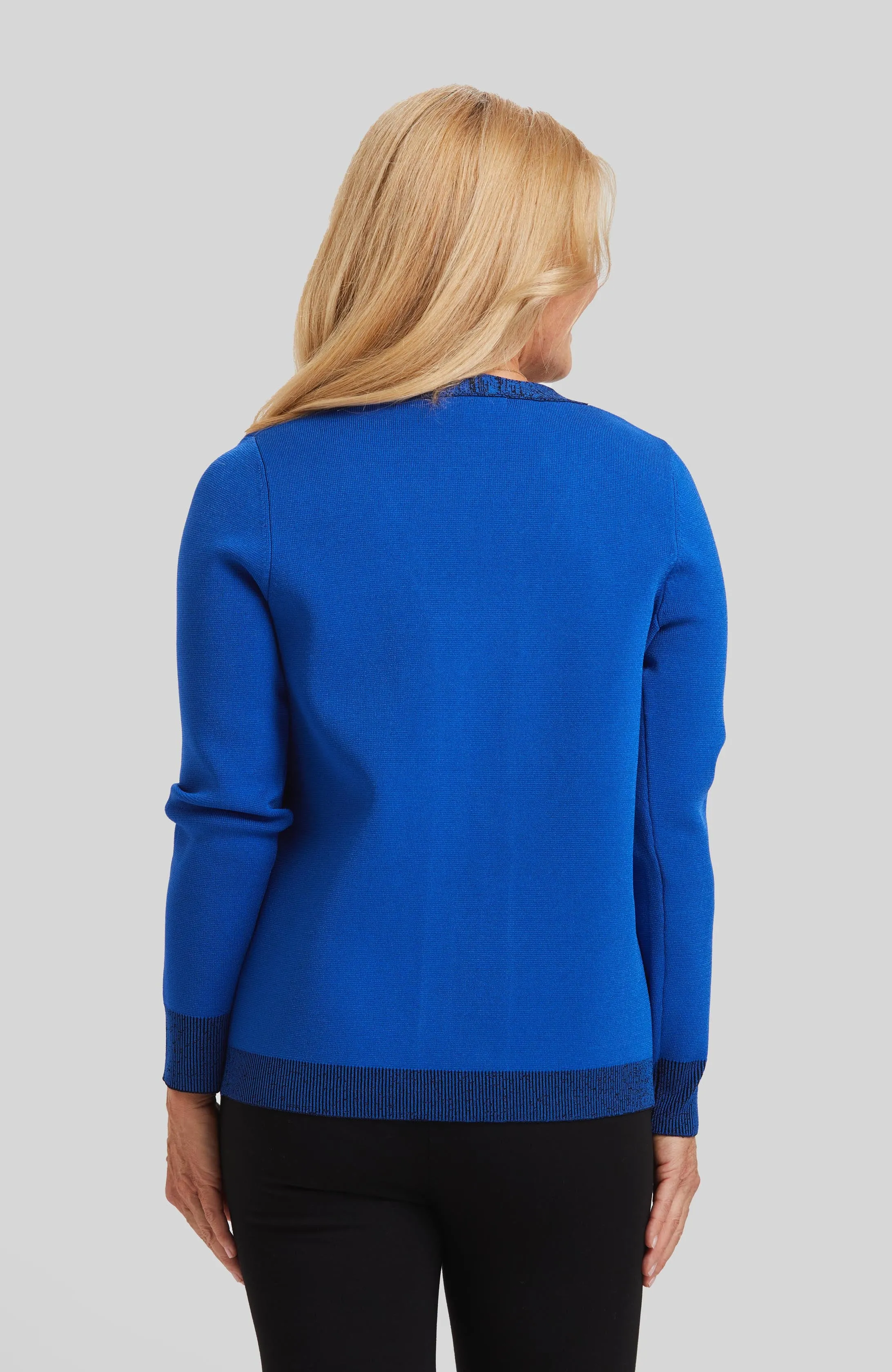 Modern Art Zip Cardigan- FINAL SALE