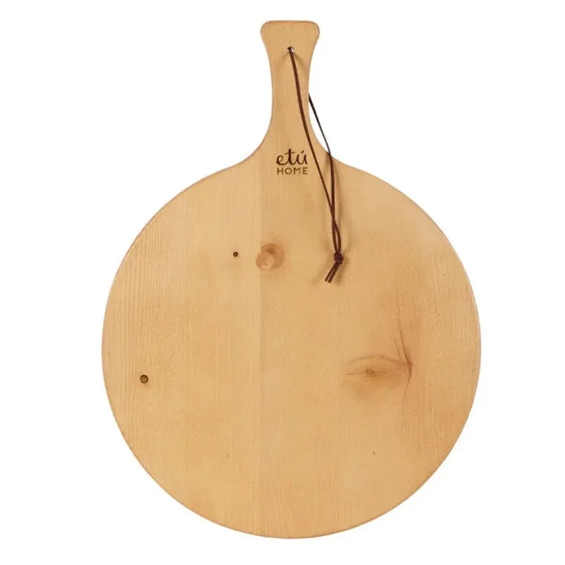 Modern Natural Round Charcuterie Board - Large