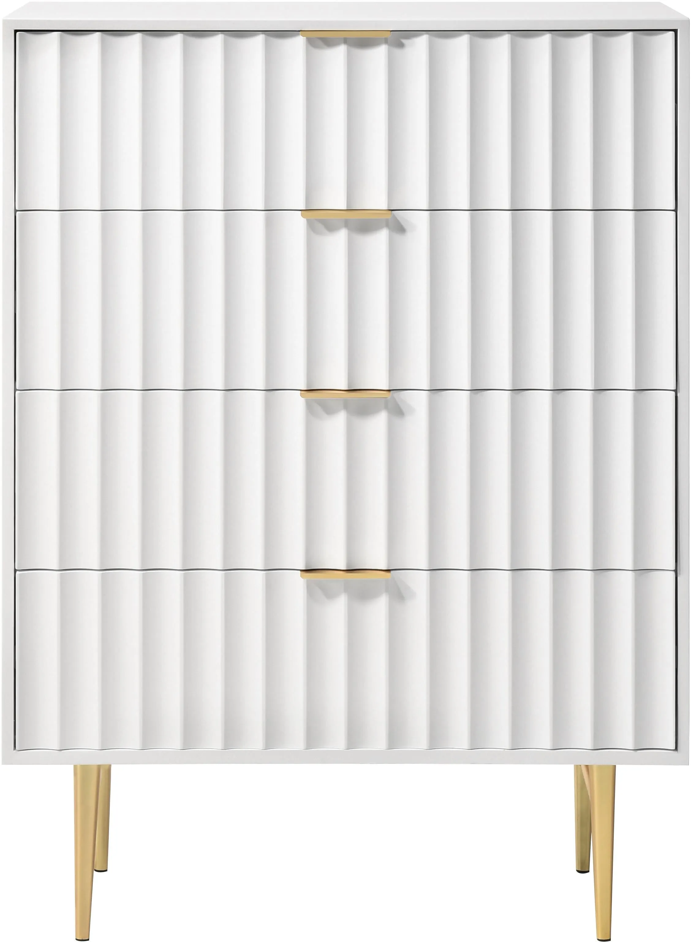 Modernist White Gloss Chest