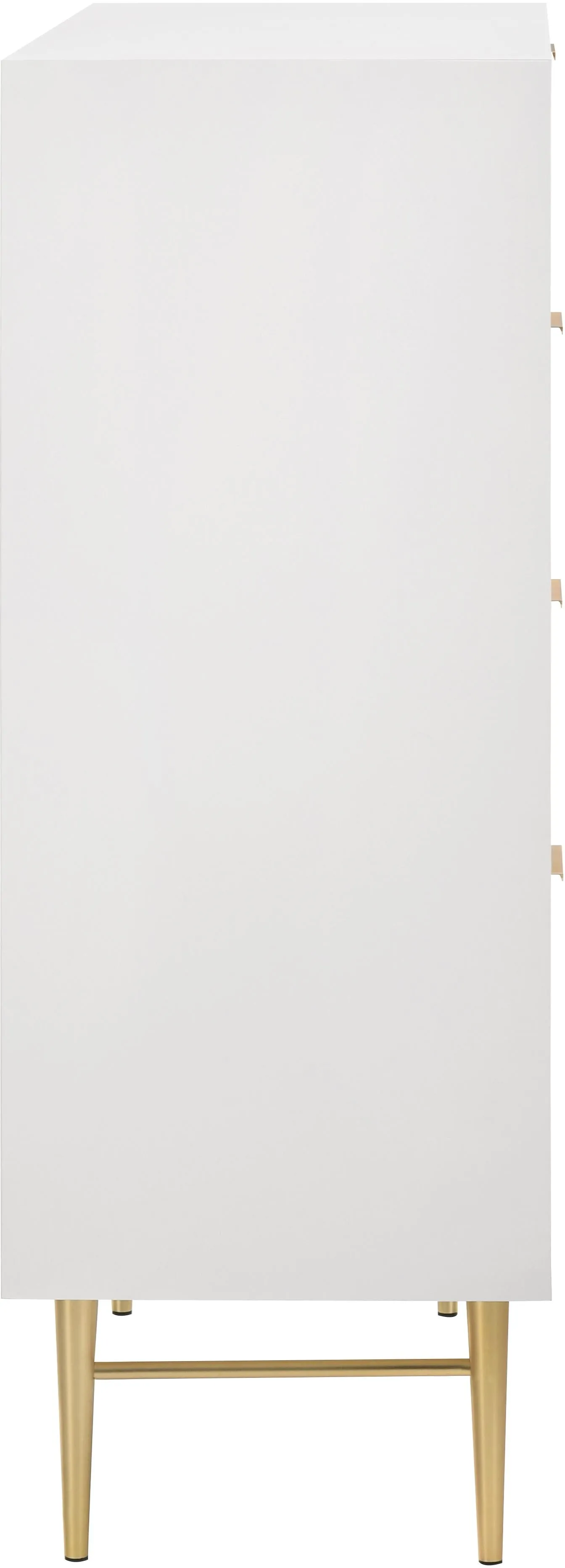 Modernist White Gloss Chest