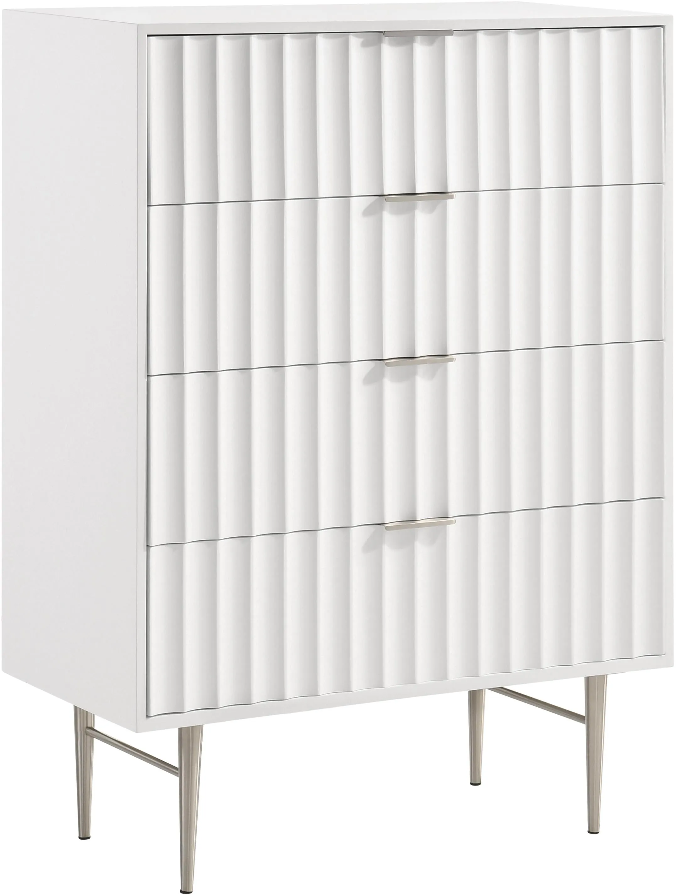 Modernist White Gloss Chest