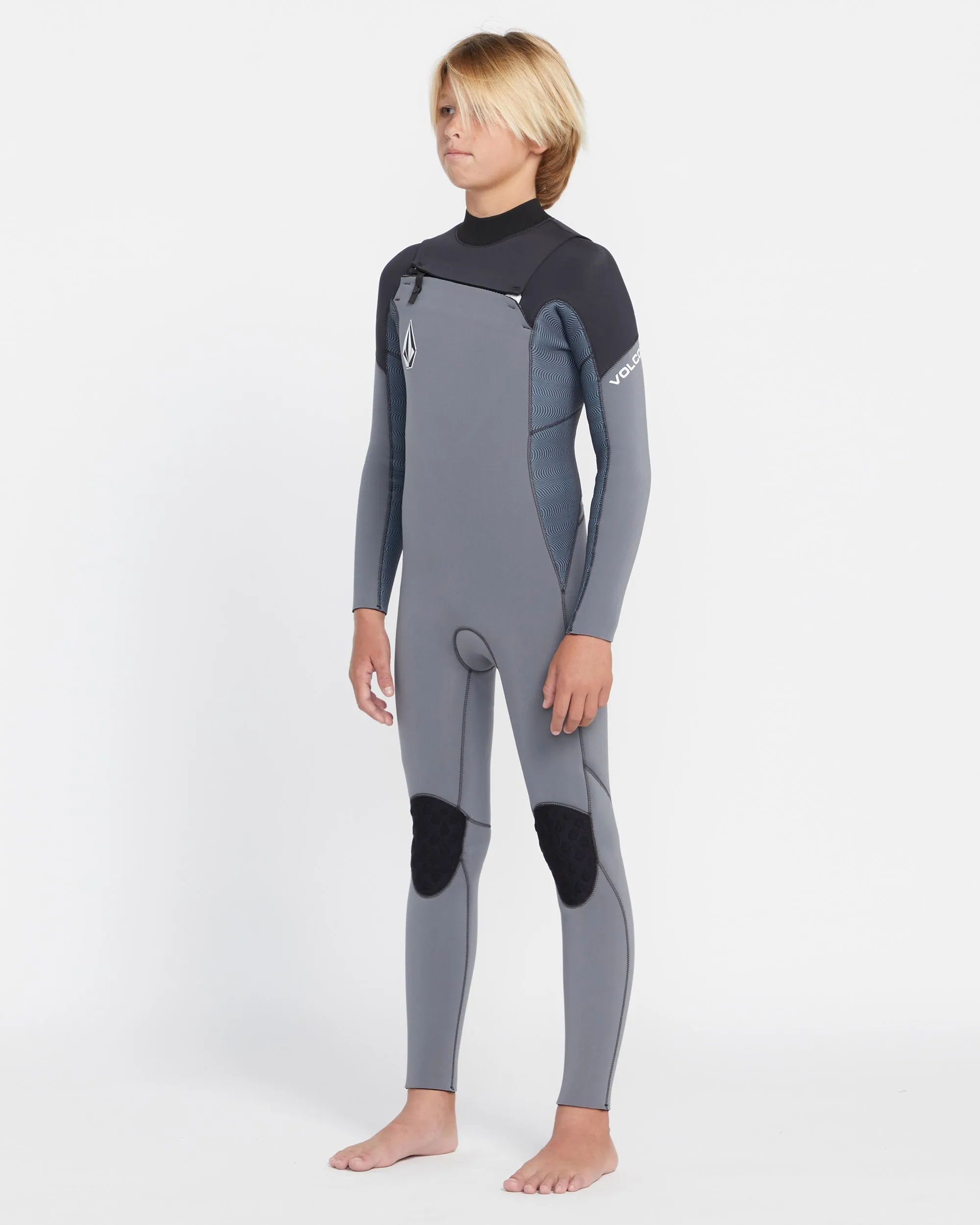 Modulator 4/3Mm Chest Zip Long Sleeve Wetsuit - Charcoal - (KIDS)